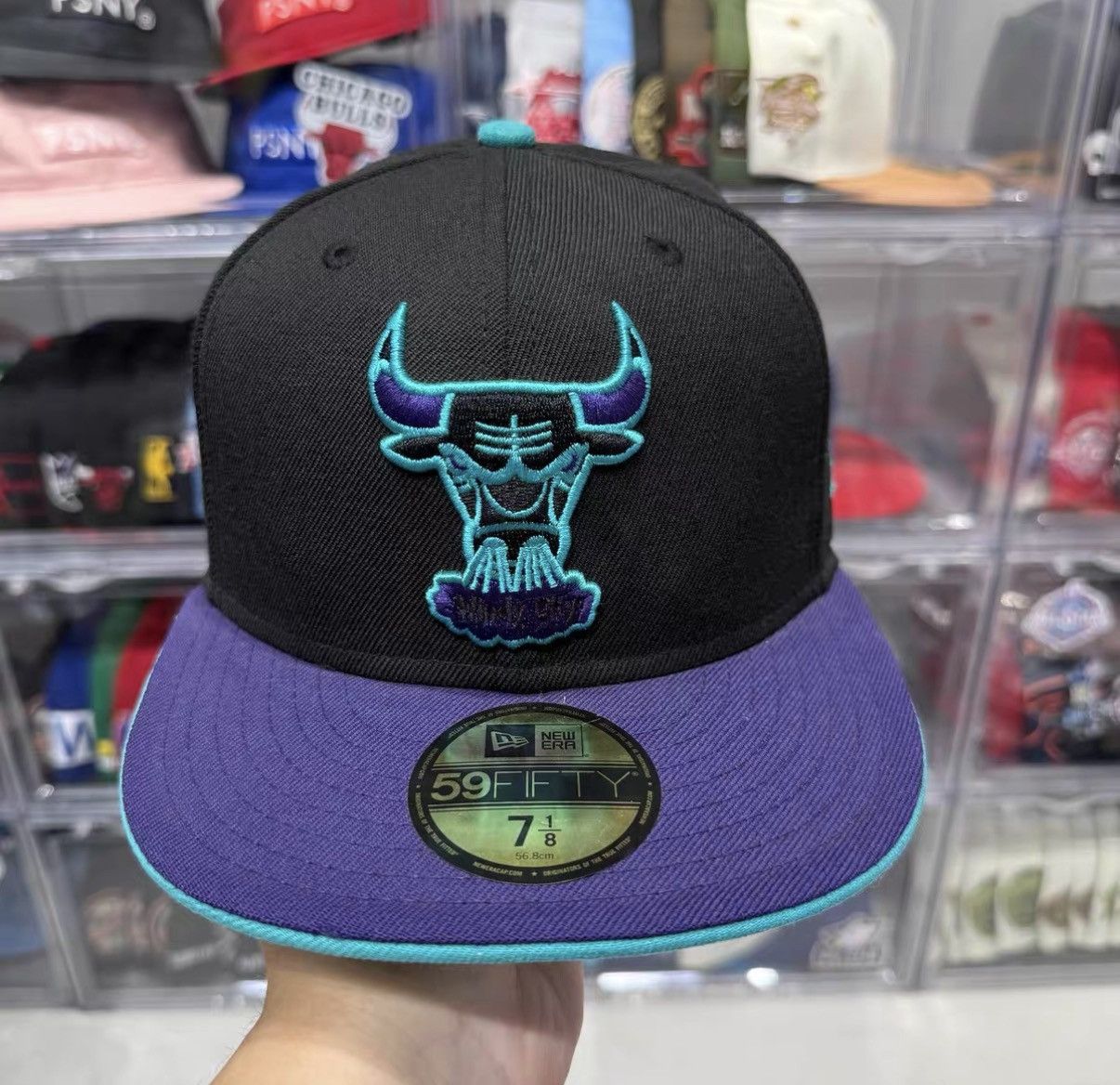 New Era New Era NBA Chicago Bulls Flat Brim Baseball Cap J32 Size ONE SIZE - 1 Thumbnail