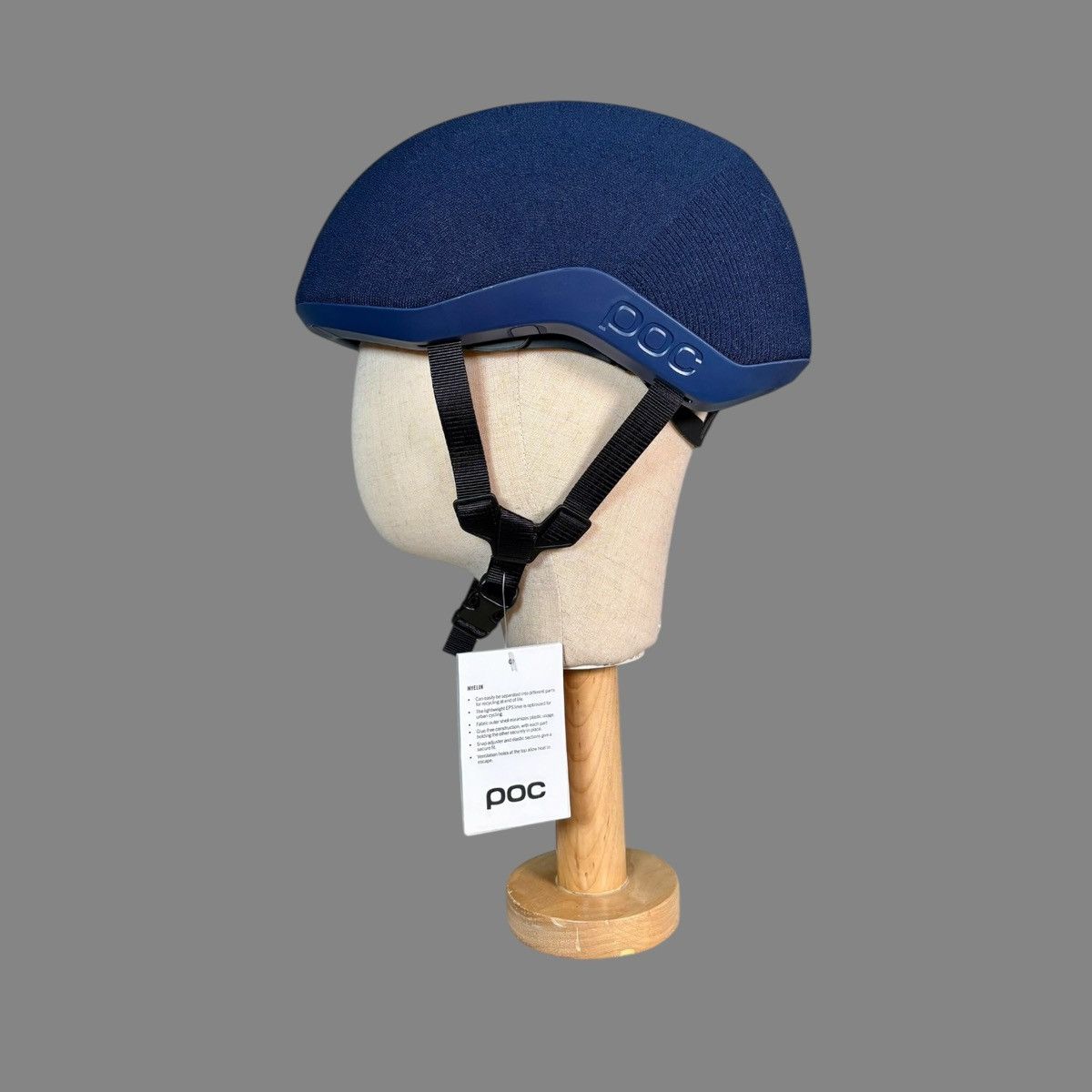 Other POC Myelin Lead Blue Covered Bicycle Helmet Sz M 54-59 cm Size ONE SIZE - 4 Thumbnail