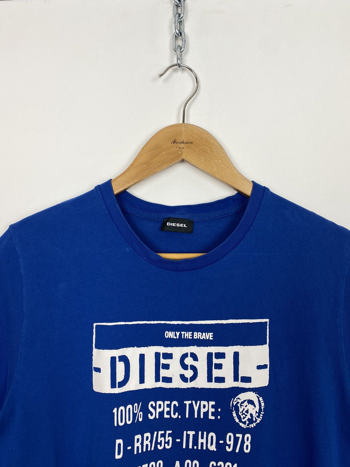 Diesel Diesel Big Logo Designer Italian T-Shirt Blue Short Sleeve Size US M / EU 48-50 / 2 - 2 Thumbnail
