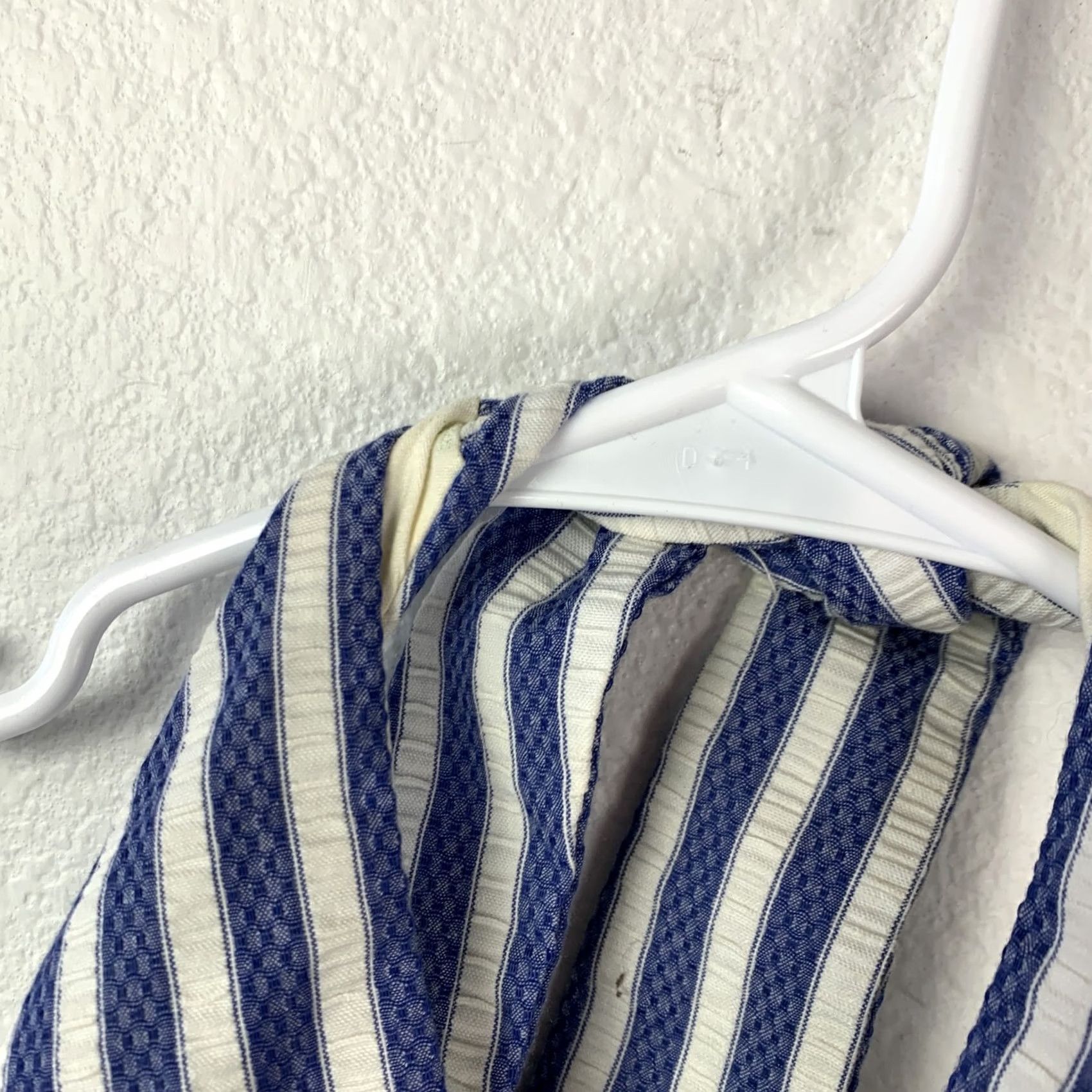 Vintage VINTAGE Blue White Stripe Halter Maxi Dress A-Line Tea Party Summer Women XS Summer Beach Nautical Vintage Tea Party Womens Sleeveless Halter Dress Size XS / US 0-2 / IT 36-38 - 3 Thumbnail