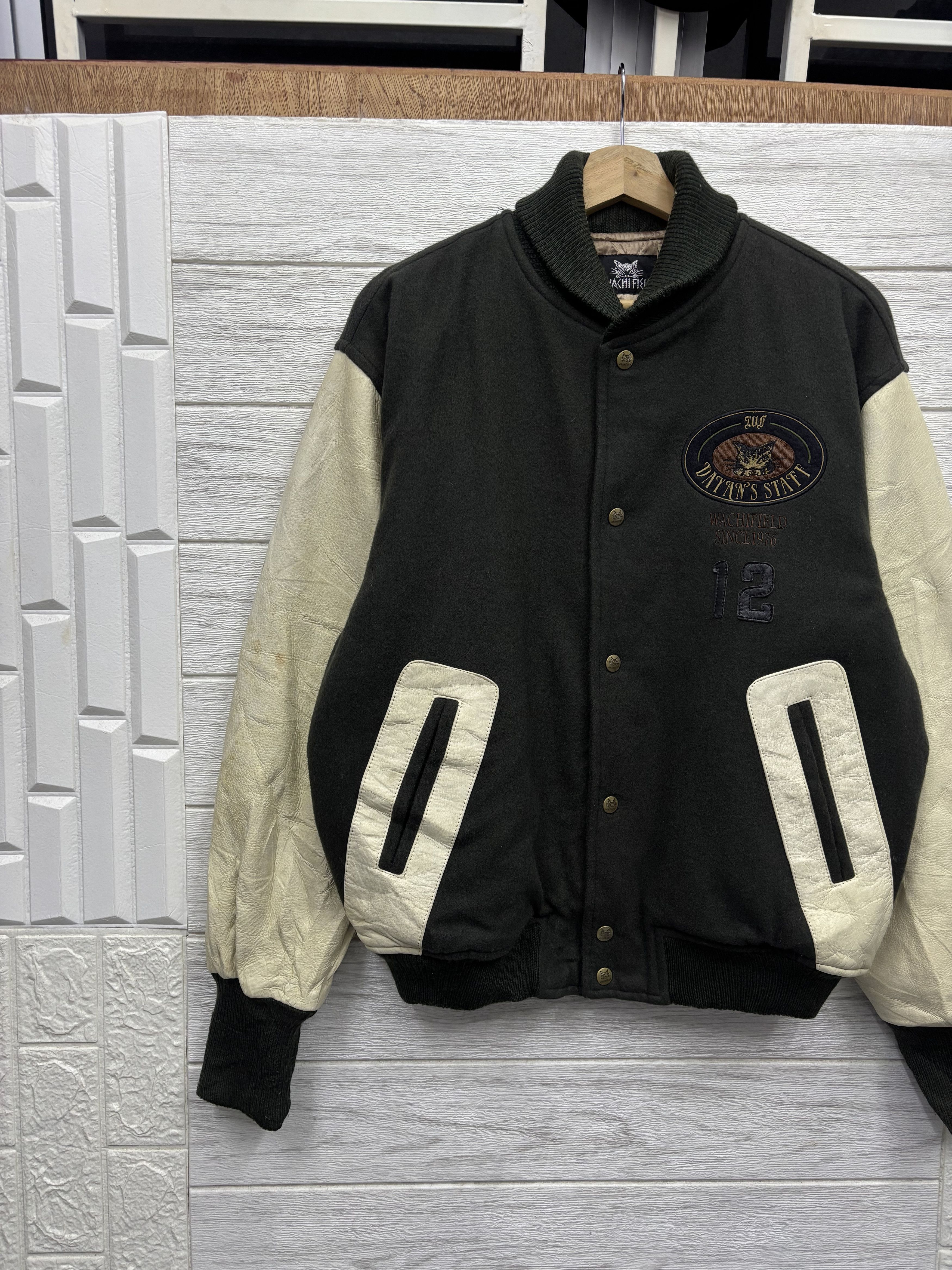 Japanese Brand VINTAGE 80’s JAPANESE WOOL VARSITY JACKET WACHIFIELD Size US L / EU 52-54 / 3 - 6 Thumbnail