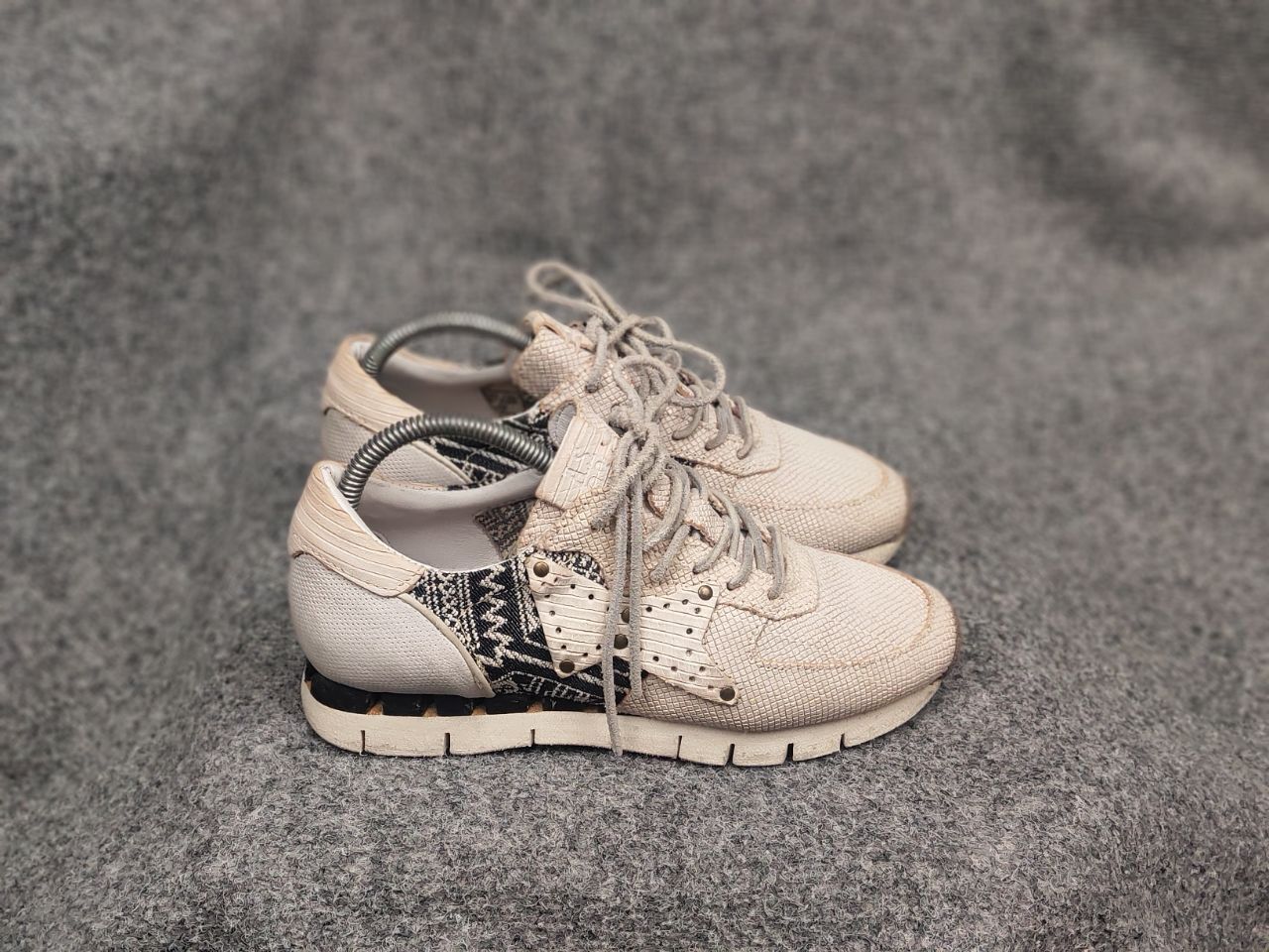 A.S.98 A.S.98 Design Sand leather Logo classic Sneakers Shoes Size US 8 / IT 38 - 3 Thumbnail