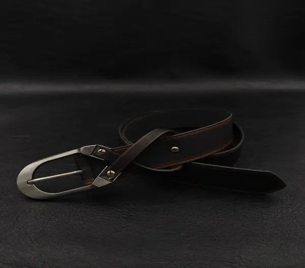 Other Premium Leather Belt with Unique Buckle Size ONE SIZE - 4 Thumbnail