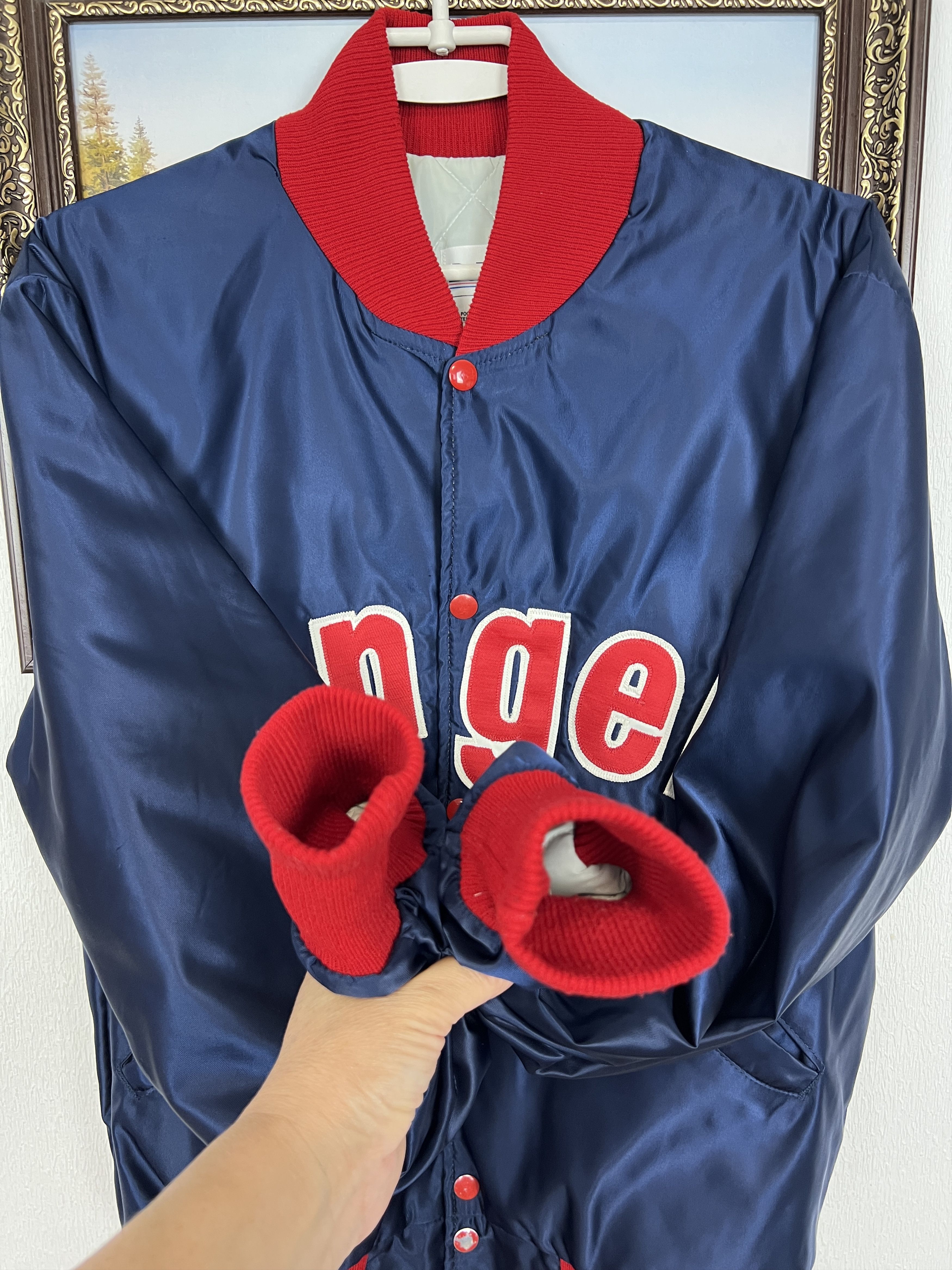 Delong Vintage California Angels Satin Jacket De Long MLB Bomber Size US M / EU 48-50 / 2 - 7 Thumbnail