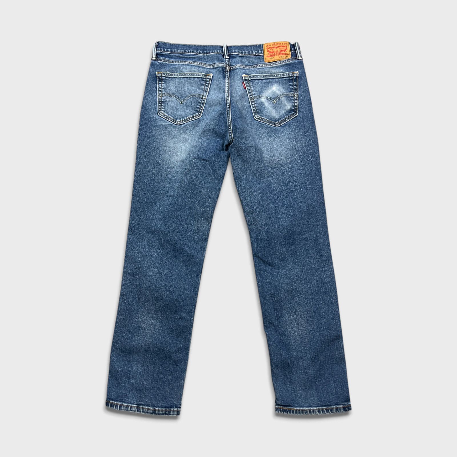 Levi's × Vintage Levi's 541 Jeans 34x30 Athletic Taper Faded American Denim Size US 34 / EU 50 - 5 Thumbnail