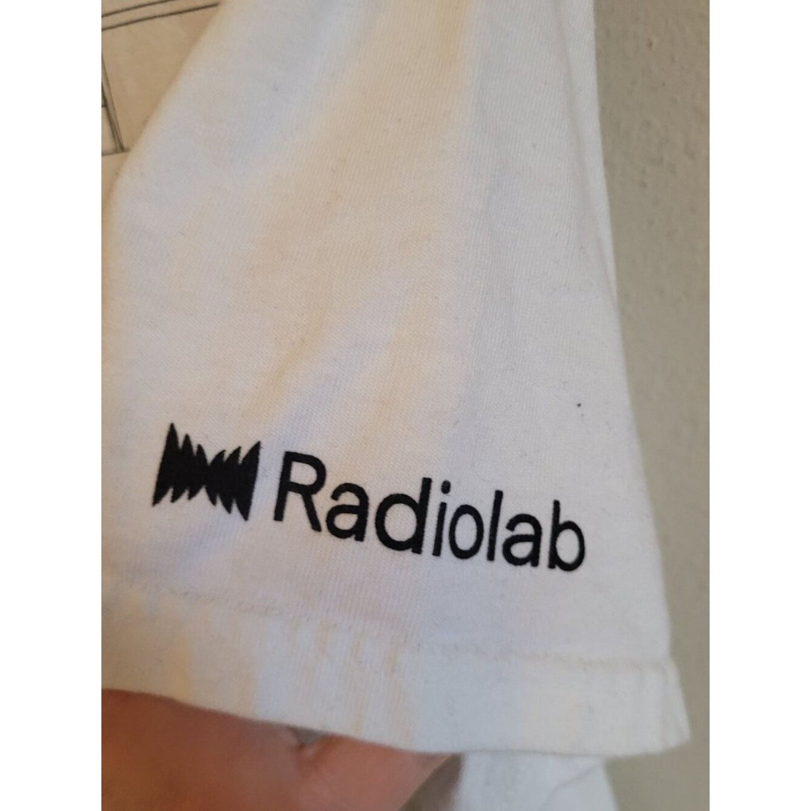 RADII Radiolab Podcast Audio Waveform DAW Graphic Tee White L Size US L / EU 52-54 / 3 - 5 Thumbnail