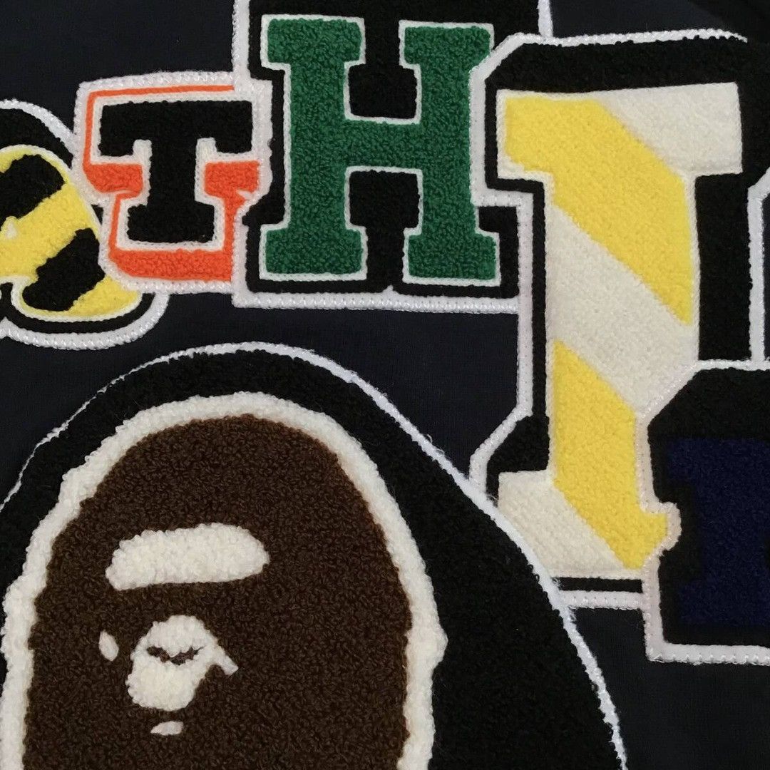 Bape BAPE LOGO Sweat varsity jacket a bathing ape NIGO Size US M / EU 48-50 / 2 - 6 Thumbnail