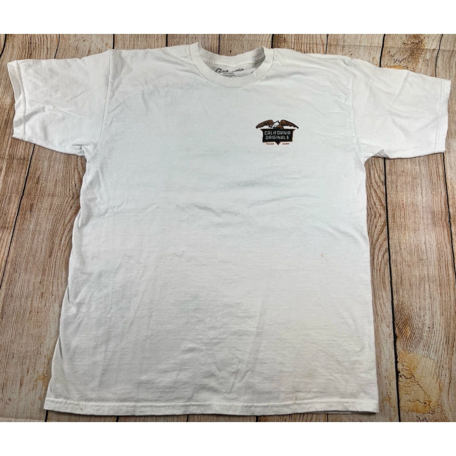 Vintage California Originals Eagle T Shirt White L Men Regular Short Sleeve California Theme 90s? Size US L / EU 52-54 / 3 - 2 Thumbnail