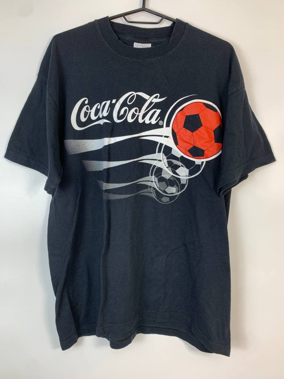 Coca Cola Vintage 90s Coca Cola soccer football Screen Star T-shirt Size US L / EU 52-54 / 3 - 1 Thumbnail