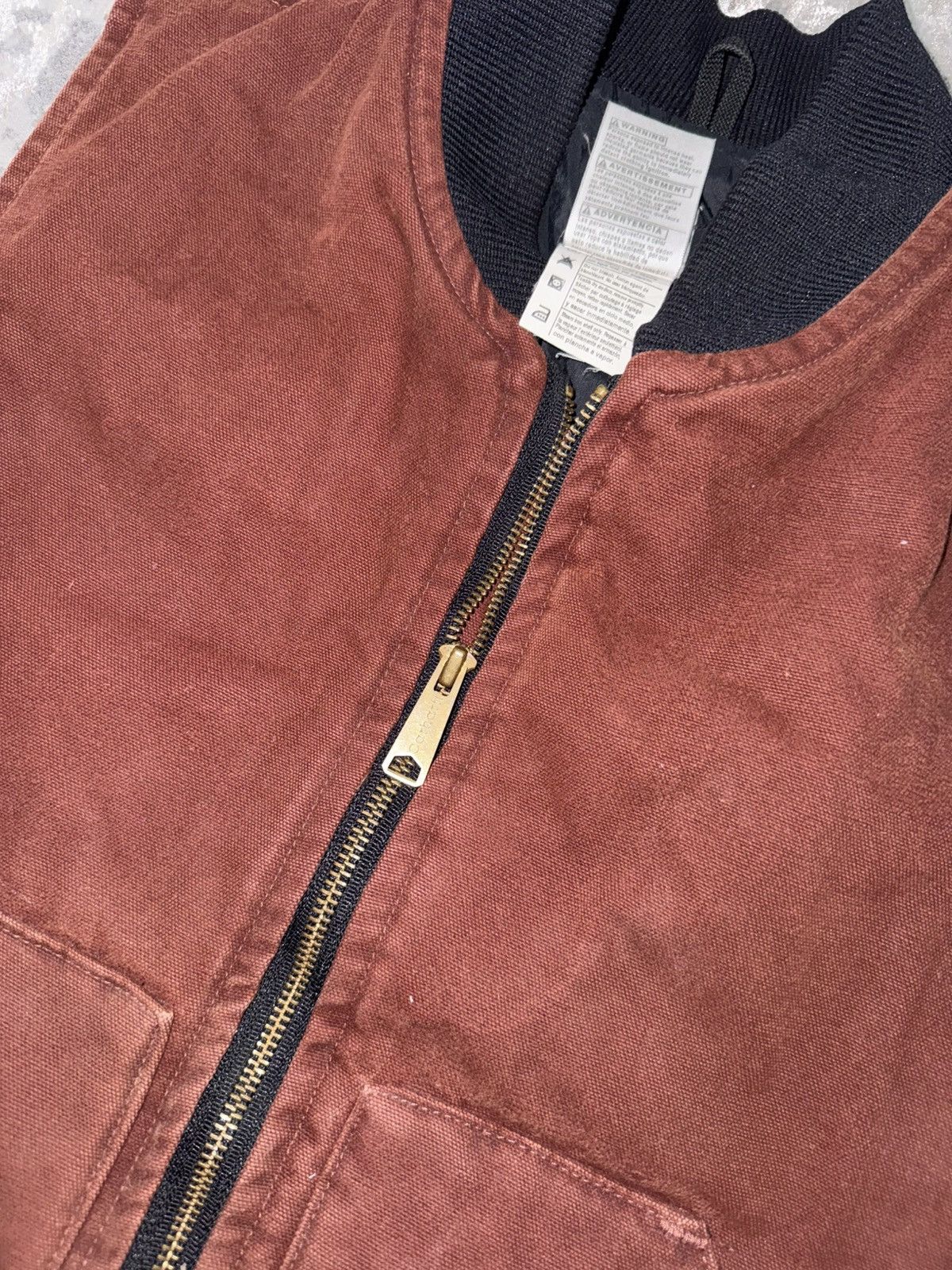 Carhartt Vintage Carhartt Vest Mens Medium Clay Red Quilt Lined Size US M / EU 48-50 / 2 - 3 Thumbnail