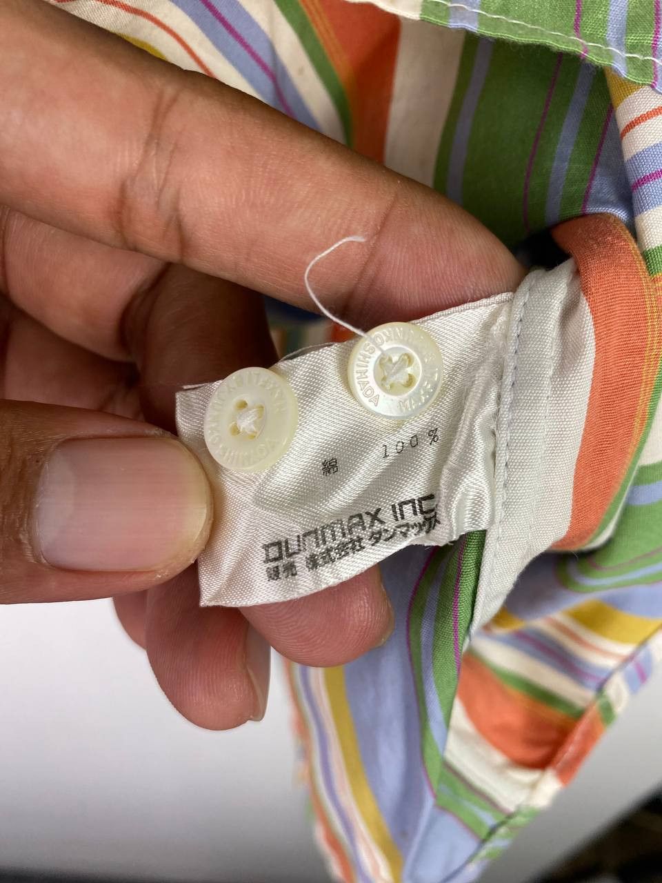 Junko Shimada vintage 90s maxfli by junko shimada striped shirt Size US L / EU 52-54 / 3 - 9 Thumbnail