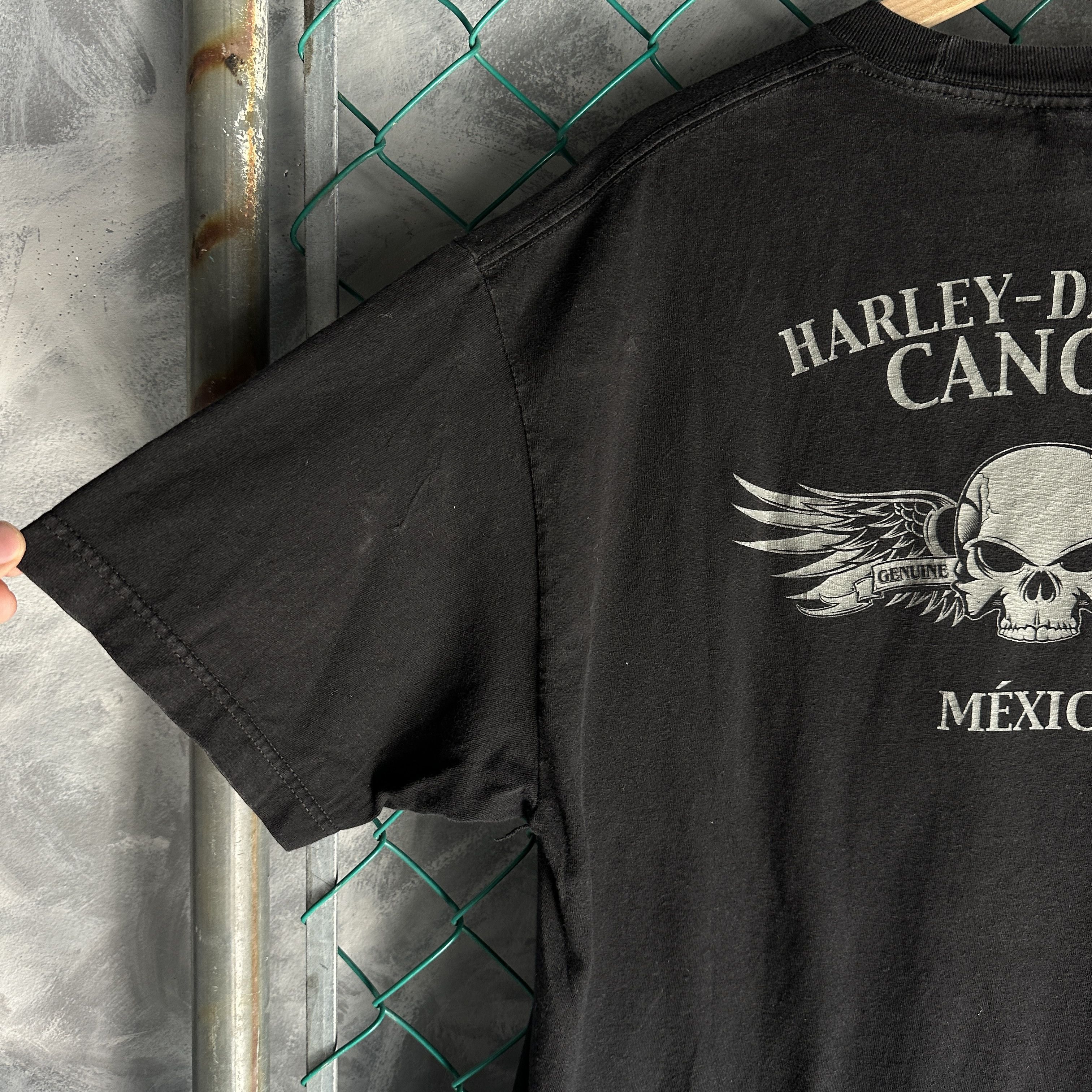 Harley Davidson Vintage Harley Davidson T Shirt Mens XL Black Skull Cancun Size US XL / EU 56 / 4 - 11 Thumbnail