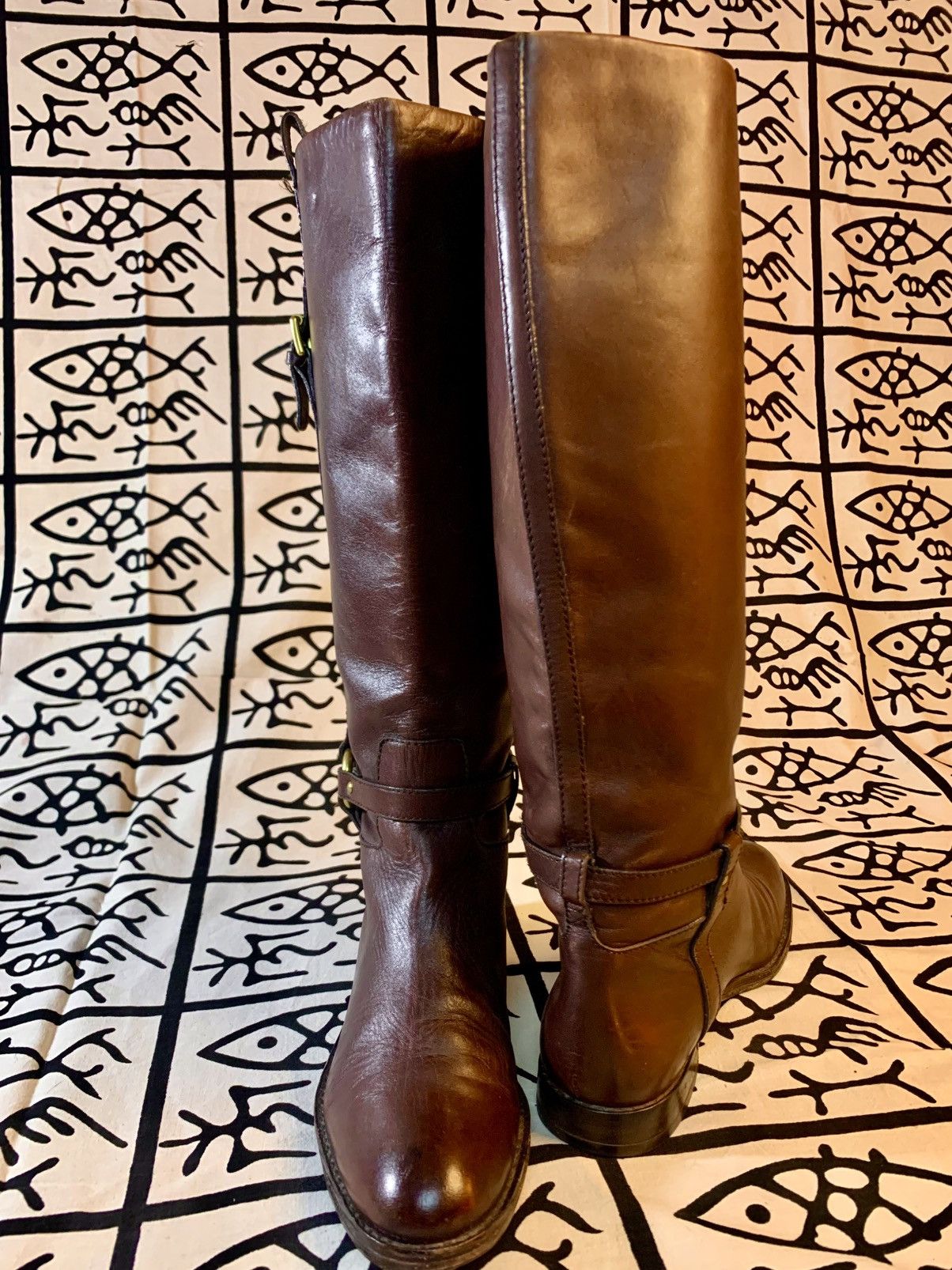 Coach COACH Monday Women's Brown Leather Riding Boots, A7144 Size US 7.5 / IT 37.5 - 9 Thumbnail