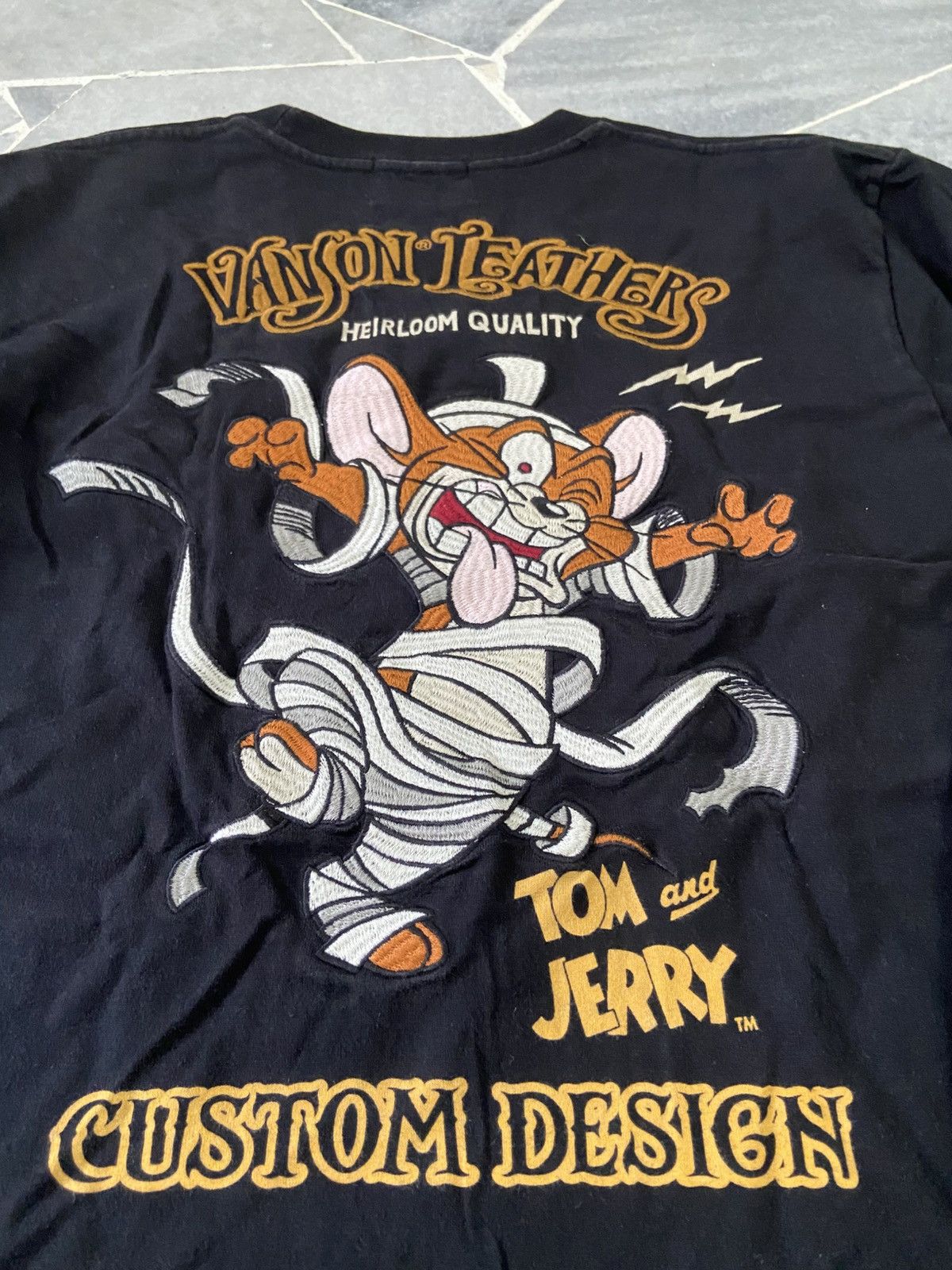 Vanson Leathers Vanson Leather X Felix The Cat Embroidered Logo T-Shirt Size US M / EU 48-50 / 2 - 5 Thumbnail