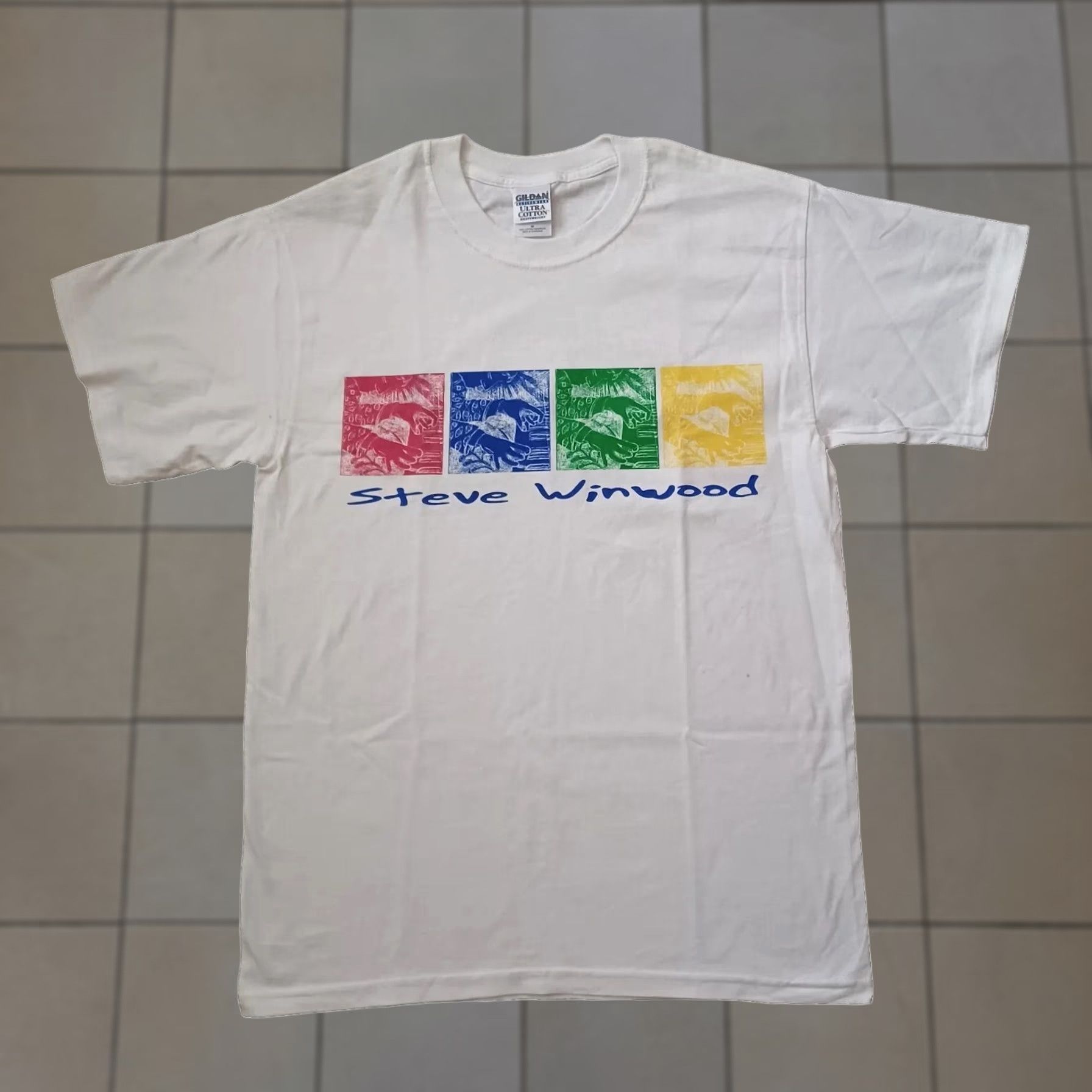 Gildan VINTAGE Steve Winwood Tour Shirt Mens M Rock Music Tee Double Sided Deadstock Shirt Size US M / EU 48-50 / 2 - 1 Thumbnail
