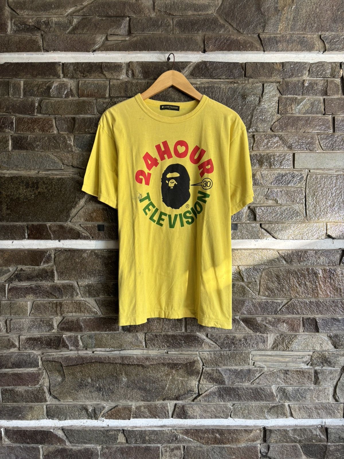 Bape 💥Vintage Trashed Bape x 24 Hour Television Size US XL / EU 56 / 4 - 1 Thumbnail
