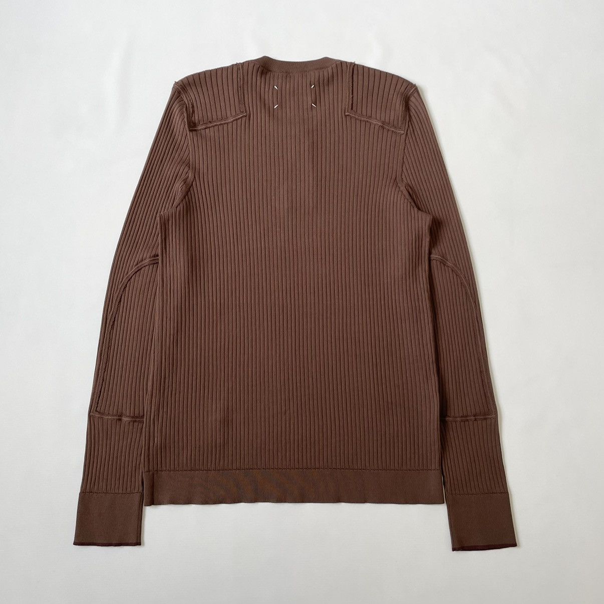 Maison Margiela S/S 20 ‘Destroyed’ Ribbed Military Sweater Size US M / EU 48-50 / 2 - 13 Thumbnail