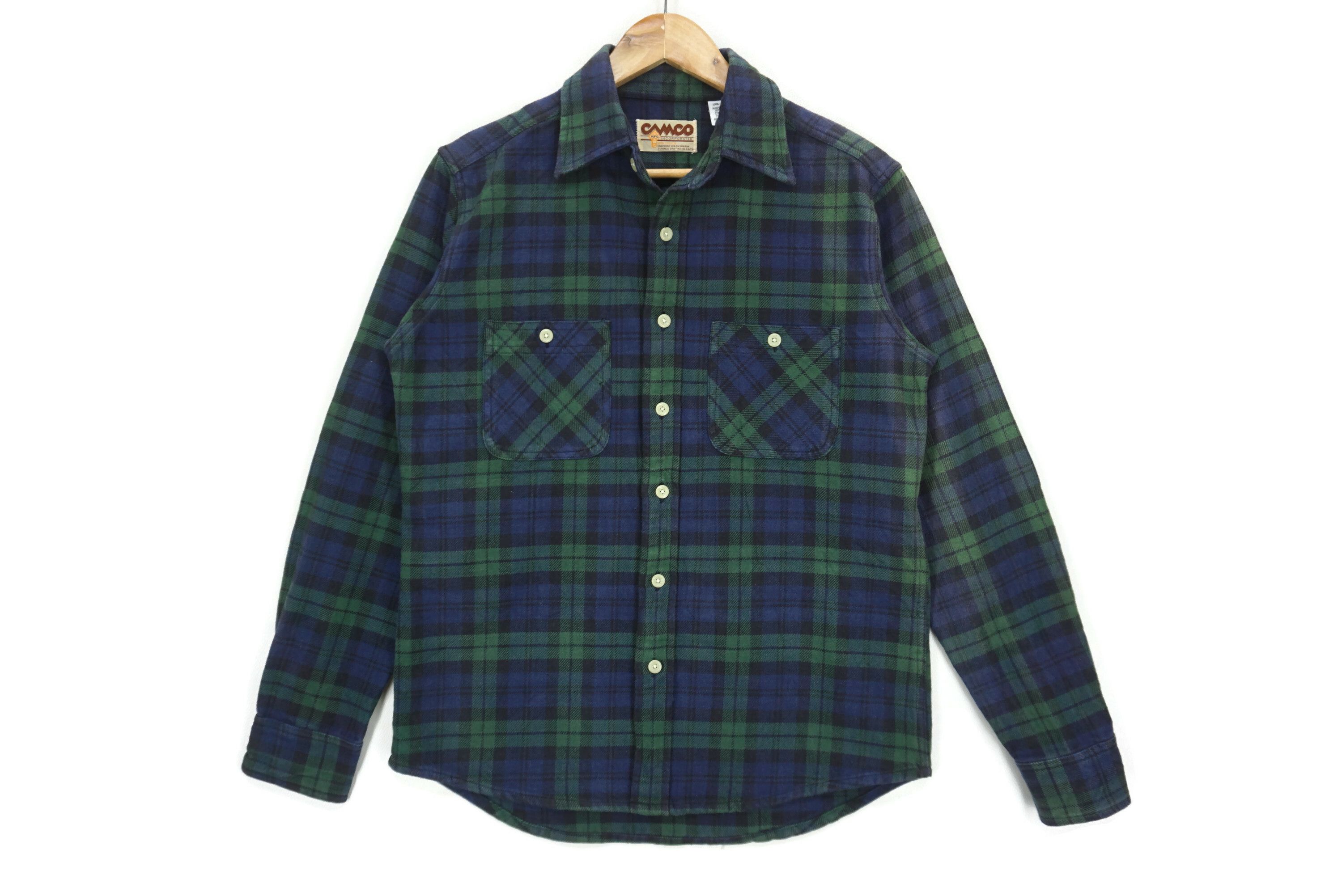 Flannel Vintage Camco Mfg Plaid Flannel Button Down Shirt Size S Size US S / EU 44-46 / 1 - 1 Thumbnail