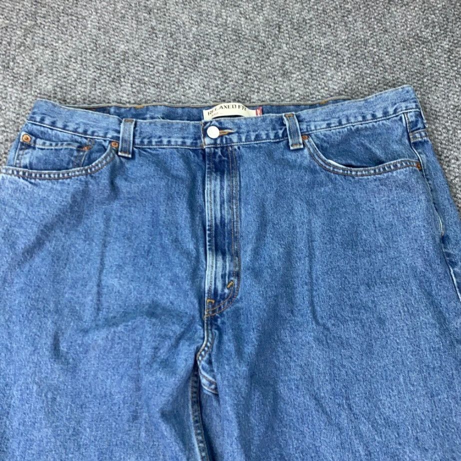 Levi's VINTAGE Levi's 550 Jeans Men 44x24 Short Hemmed Wide Leg Retro Grunge Denim Blue Size US 42 / EU 58 - 2 Thumbnail