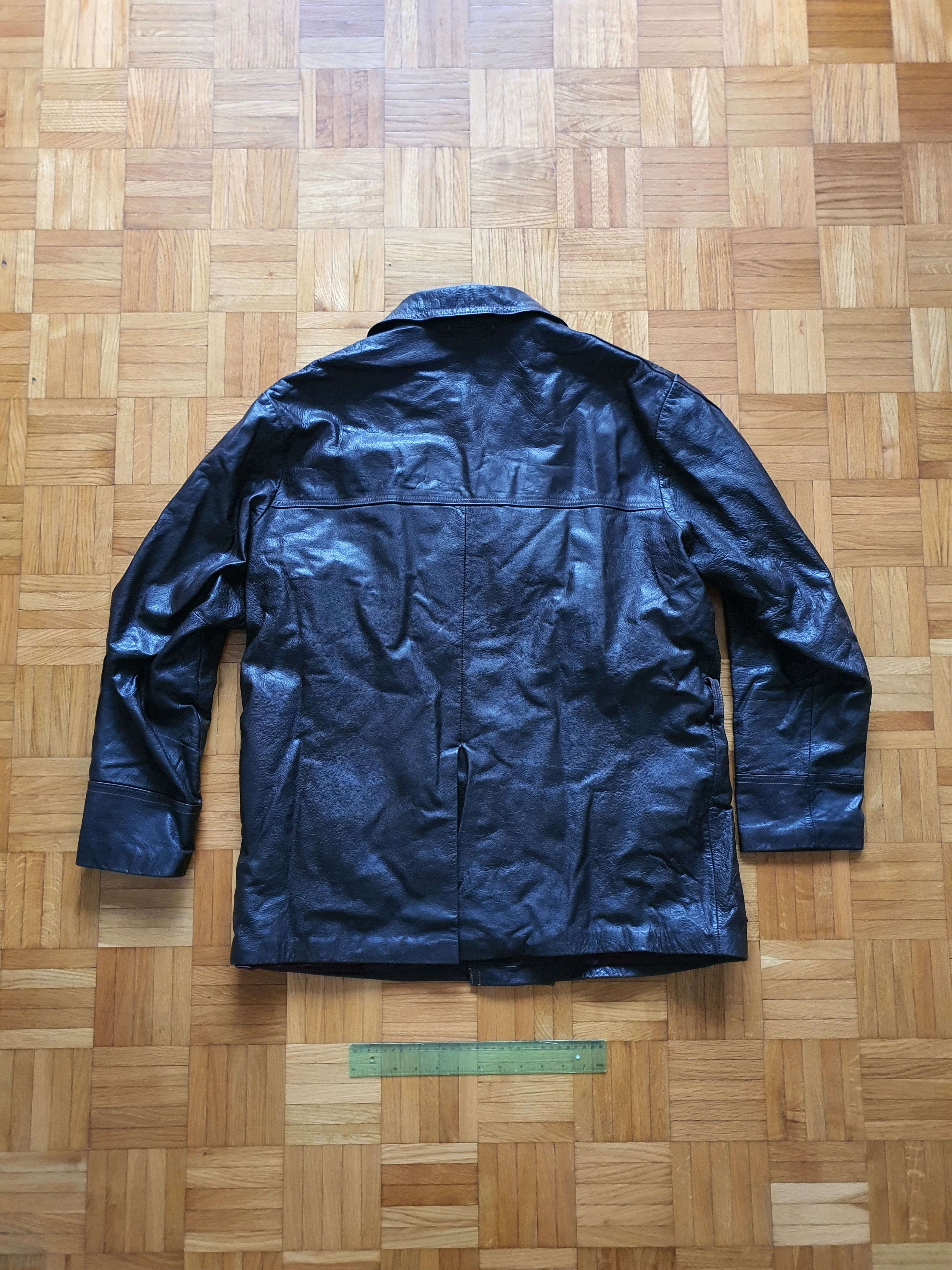 Vintage JANCO (Jansson & Co.) - Vintage Goat Leather Peacoat Jacket Size US XXL / EU 58 / 5 - 2 Thumbnail