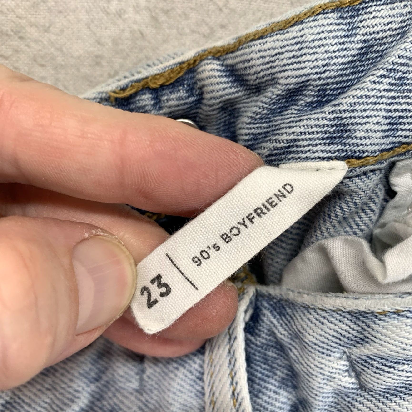 Pacsun PacSun 90's Boyfriend Jeans Womens Blue Size 23 Distressed Ripped Tear 24x31 Size 40" / US 18 - 3 Thumbnail