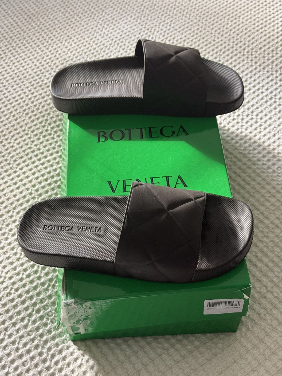 Bottega Veneta Bottega Venetta Rubber Slides Brown Size US 7 / EU 40 - 10 Thumbnail