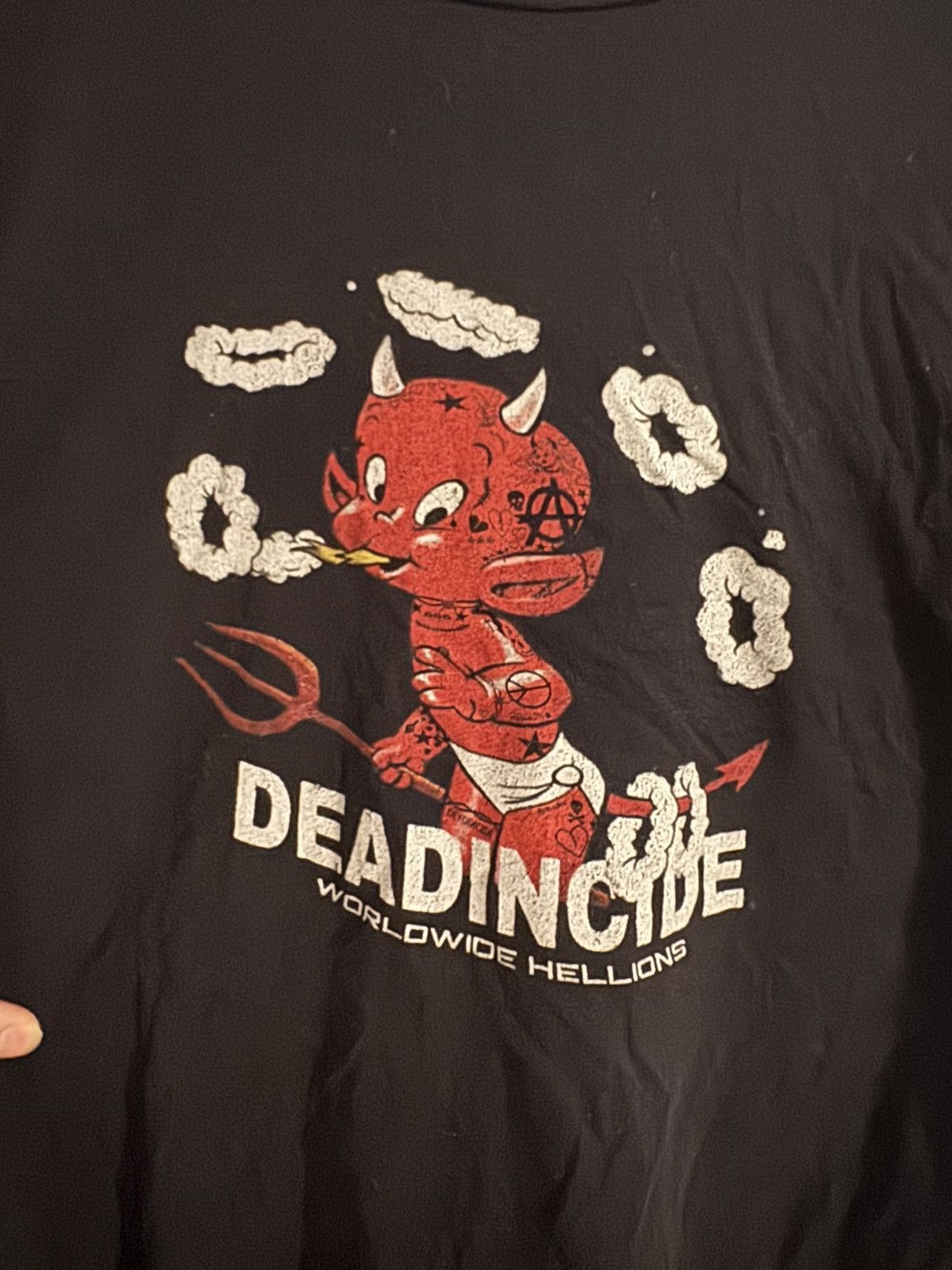 Vintage Vintage Black Deadincide T shirt Size US XL / EU 56 / 4 - 3 Thumbnail