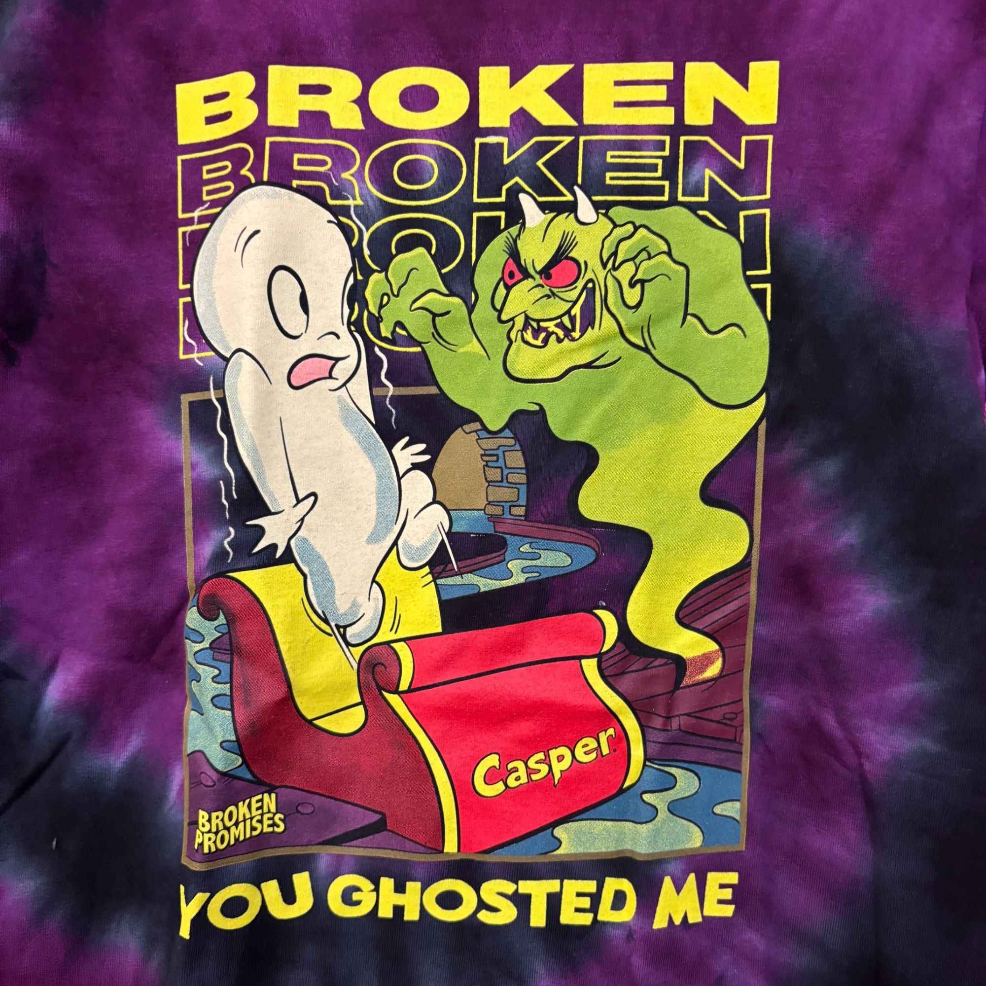 Other Broken Promises x Casper You Ghosted Me Tie Dye T-Shirt Smal Size US S / EU 44-46 / 1 - 2 Thumbnail