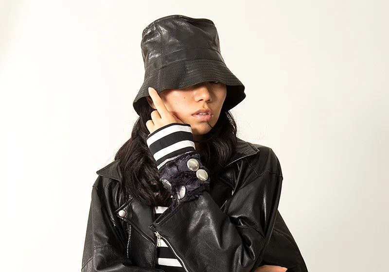 Jean Paul Gaultier Black Cow Leather Bucket Hat Size F Size ONE SIZE - 10 Thumbnail