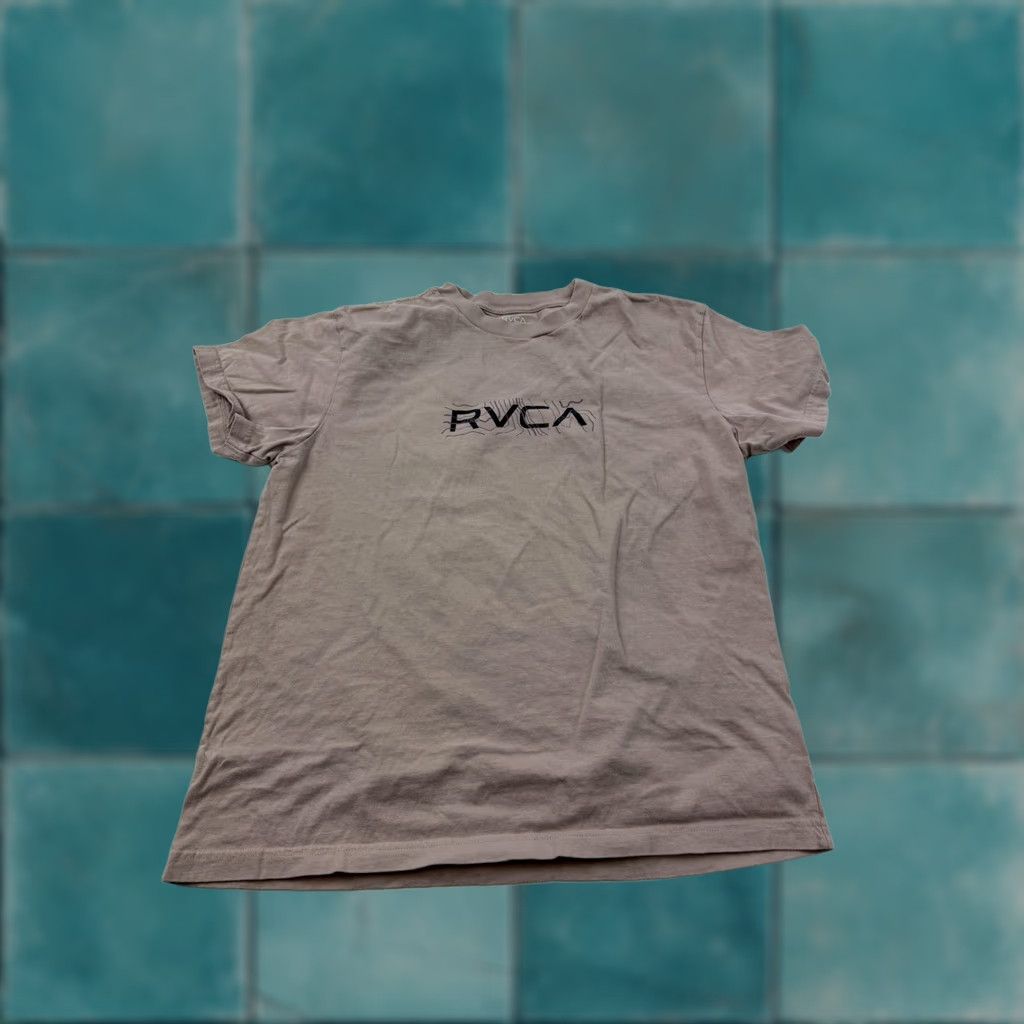 RVCA RVCA Shirt Mens L Pink Topographic Map Graphic Tee Tagless Regular Fit Size US L / EU 52-54 / 3 - 1 Thumbnail
