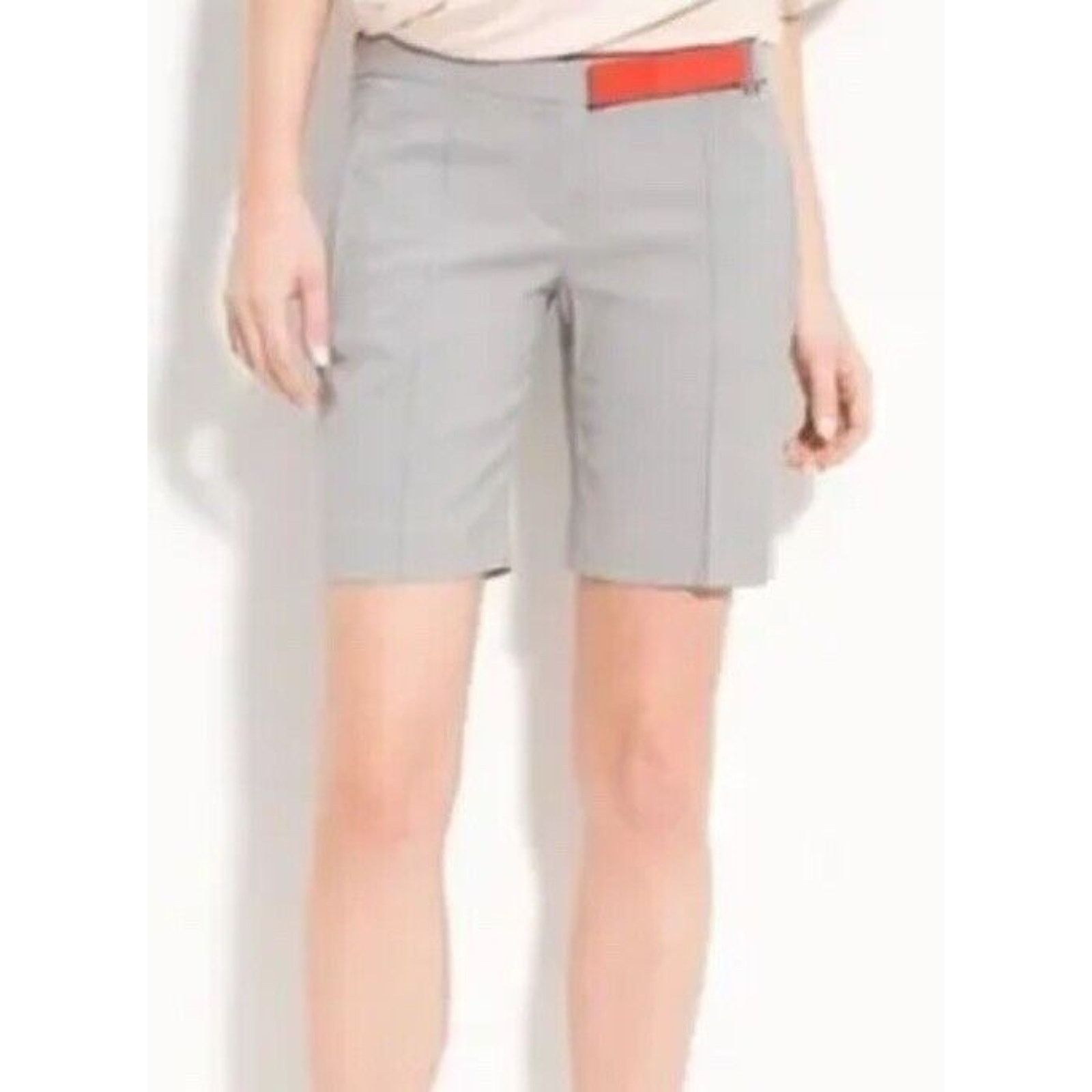 Diane von Furstenberg Diane Von Furstenberg Gray Boydion Wool Blend Shorts Women 2 Size 26" / US 2 / IT 38 - 12 Thumbnail