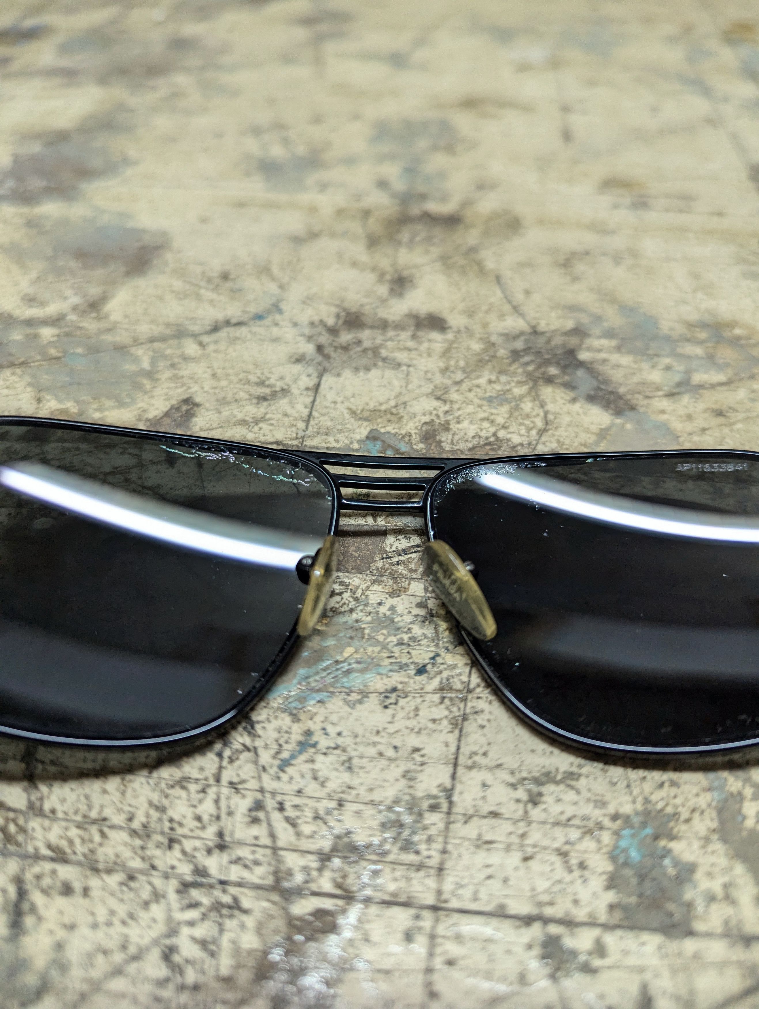 Prada 00s Prada Carbon Pattern Aviator Sunglasses Size ONE SIZE - 11 Thumbnail