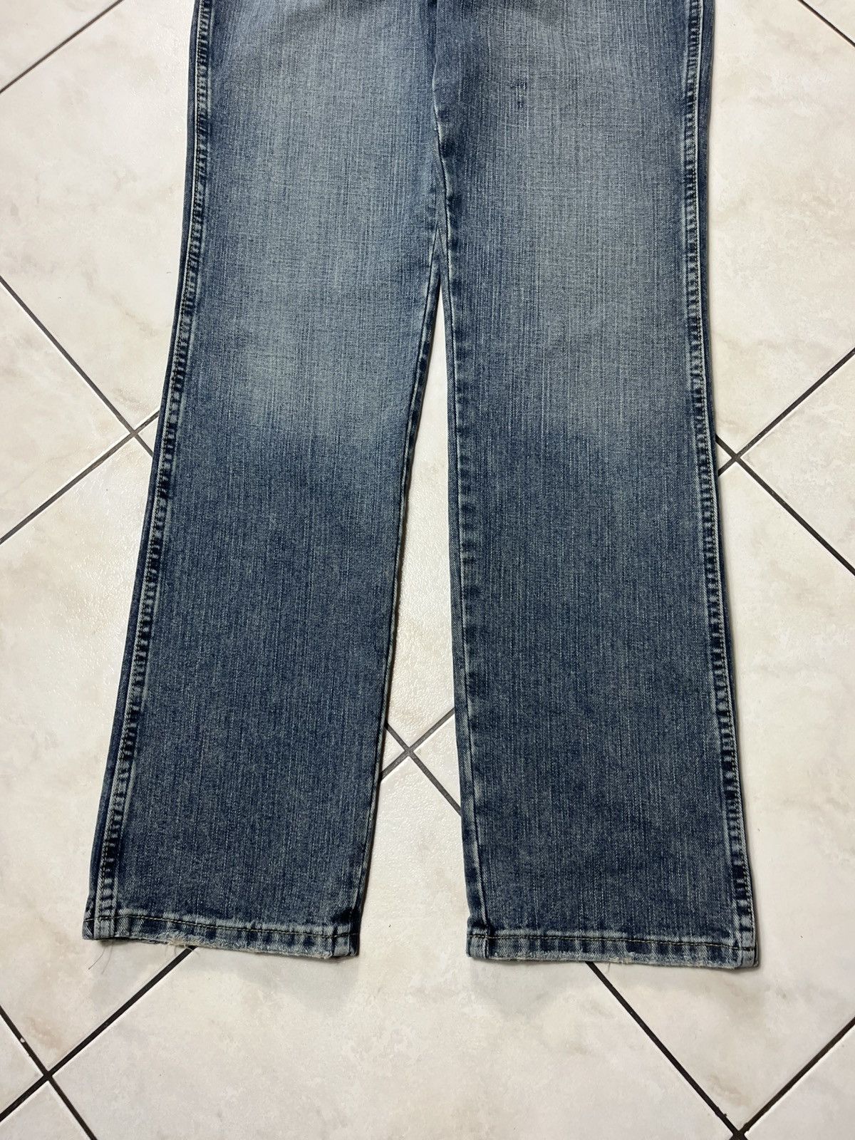 Vintage × Wrangler Vintage Wrangler cowboy cut distressed washed denim jeans Size US 33 - 5 Thumbnail