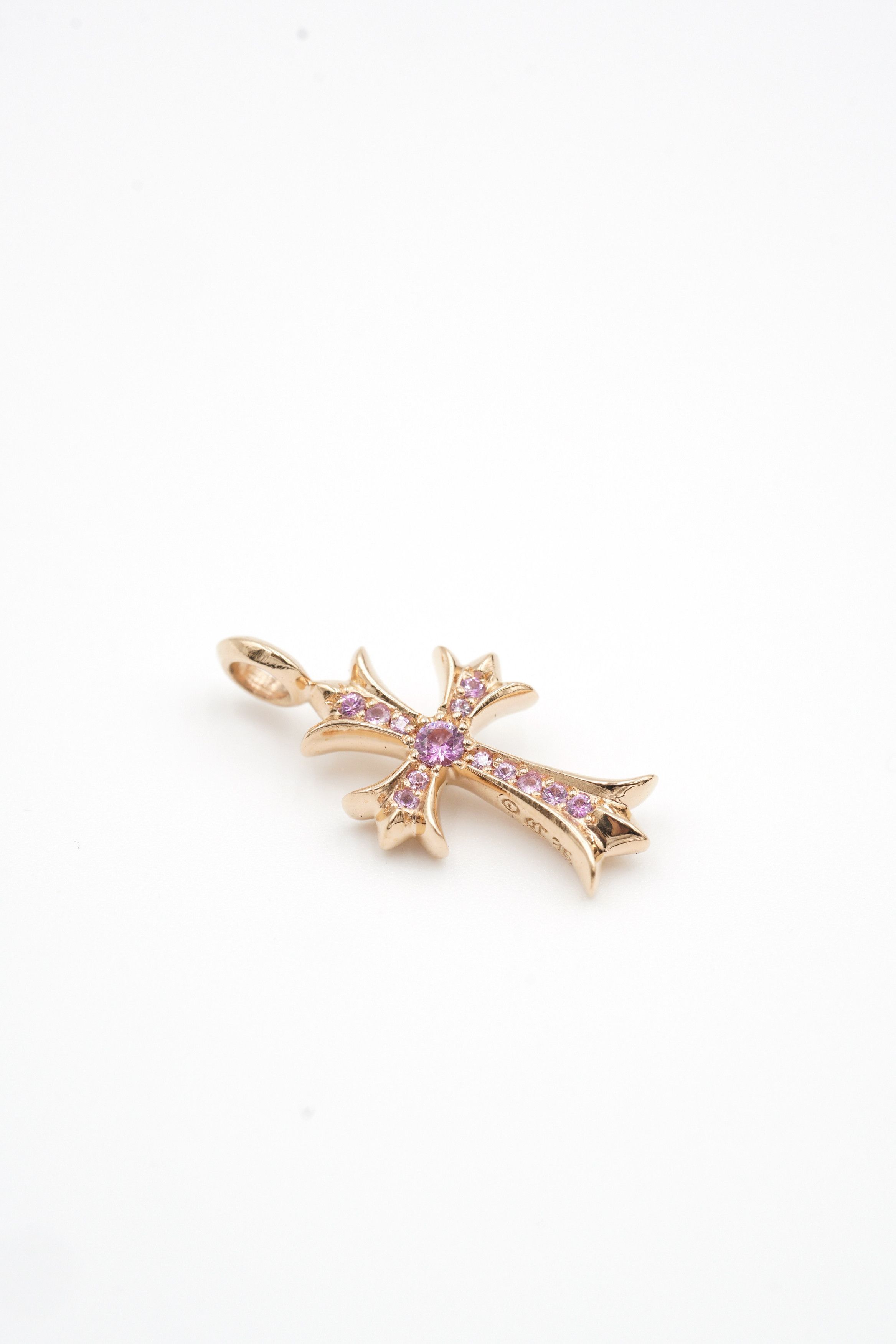 Chrome Hearts Chrome Hearts 22K Purple Color Tiny Cross Pendant Size ONE SIZE - 5 Thumbnail