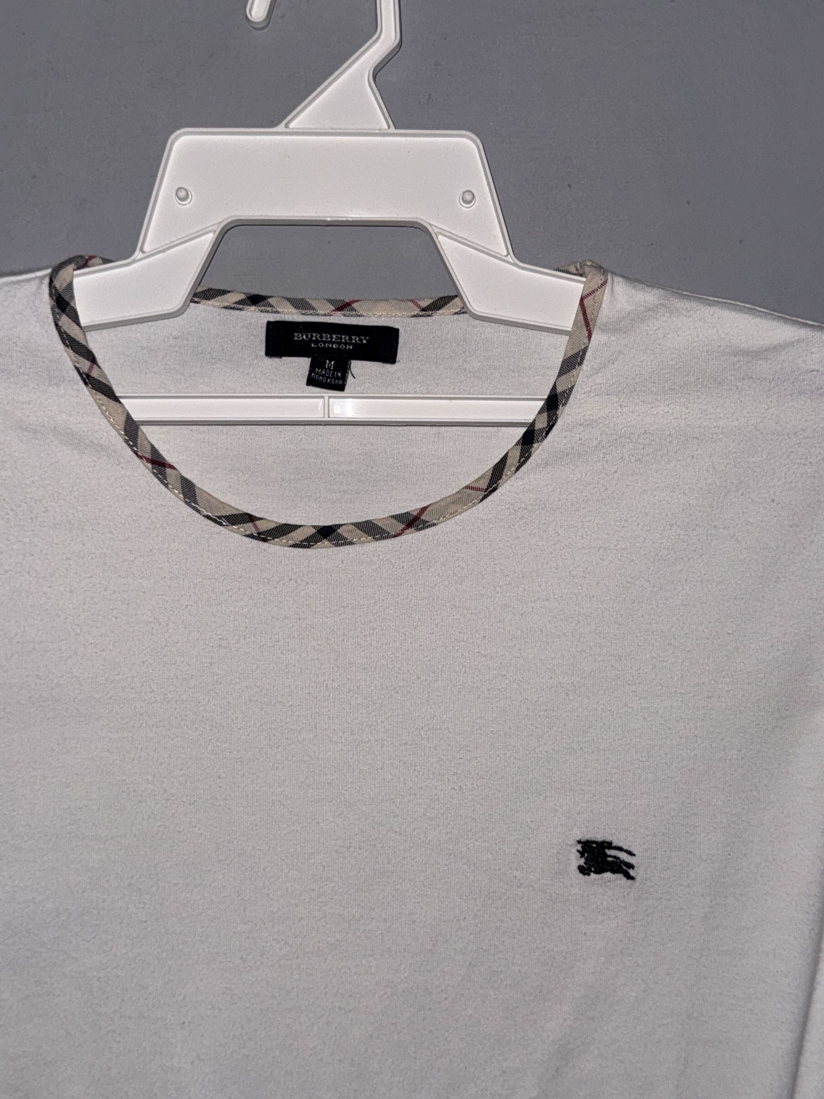 Burberry Burberry Nova Check Round Neck T-Shirt Size S / US 4 / IT 40 - 2 Thumbnail