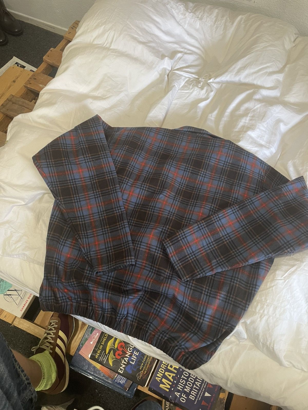 Thames Thames wool drill top checkered XL Size US XL / EU 56 / 4 - 4 Thumbnail