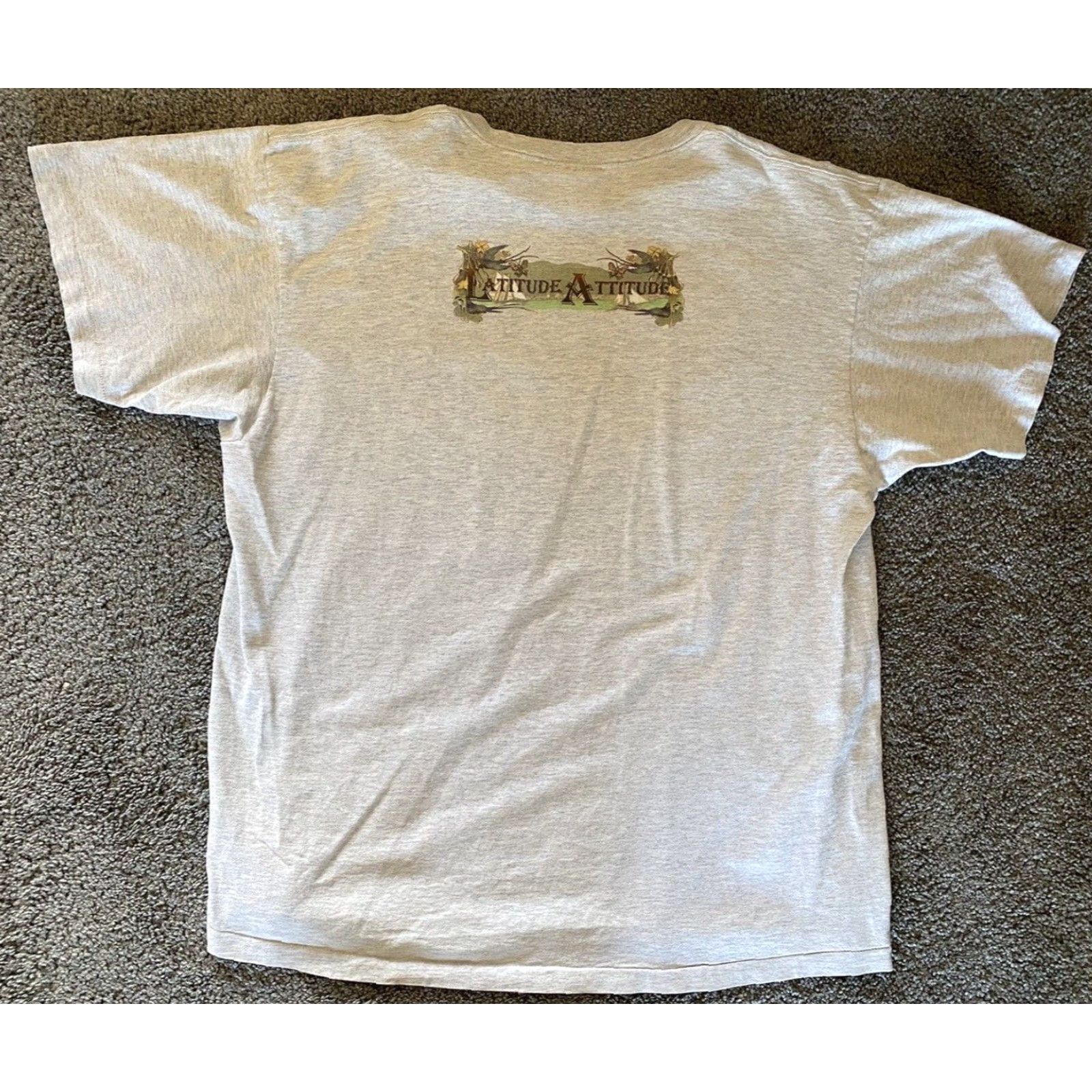 Vintage VINTAGE Turner Originals Single Stitch Mens XL Jimmy Buffet Margaritaville T-Shirt Gray 90s Beach Band Classic Hipster Hippie Music Mens Size US XL / EU 56 / 4 - 2 Thumbnail