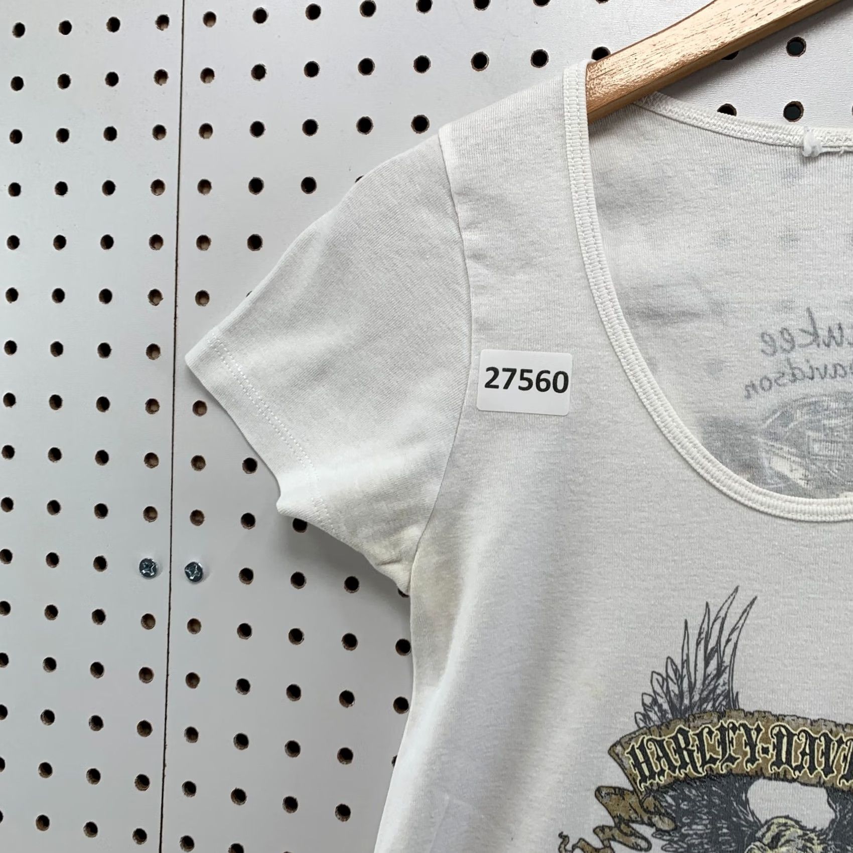 Harley Davidson VINTAGE Harley Davidson Motorcycle Top White Medium Womens Milwaukee WIS Size M / US 6-8 / IT 42-44 - 7 Thumbnail