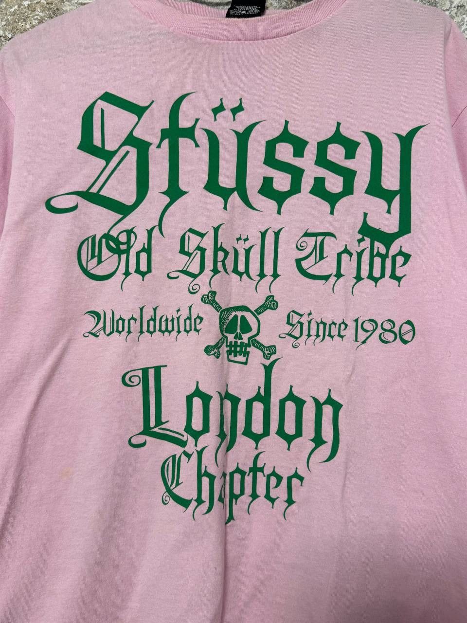 Stussy Vintage 00s Stussy Old Skull Tribe London Chapter T Shirt Size US M / EU 48-50 / 2 - 2 Thumbnail
