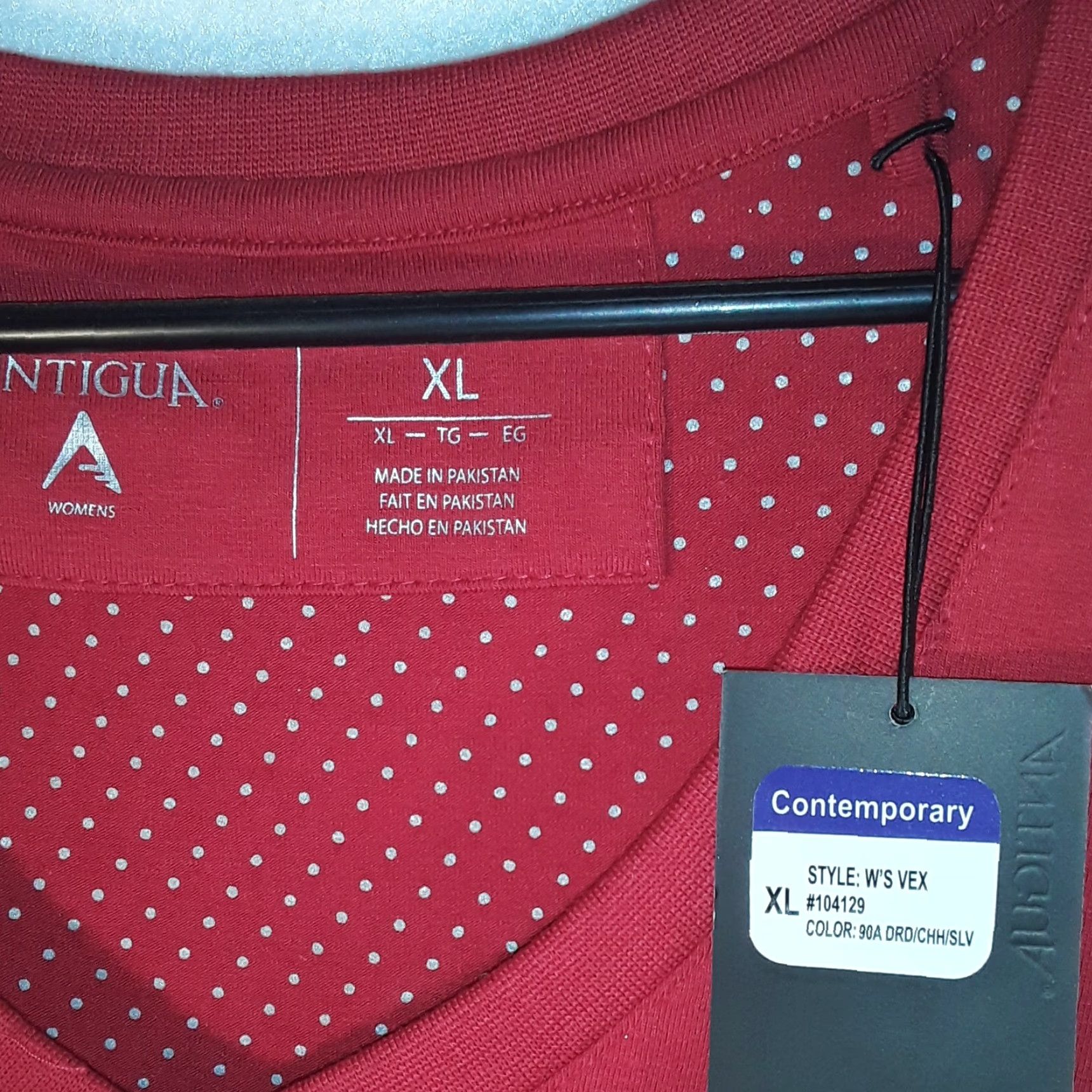 Vintage Antigua Red Warm Up Pants MEDIUM 28x30 SS Tshirt 24x30 red striped slv #e9 Size M / US 6-8 / IT 42-44 - 7 Thumbnail