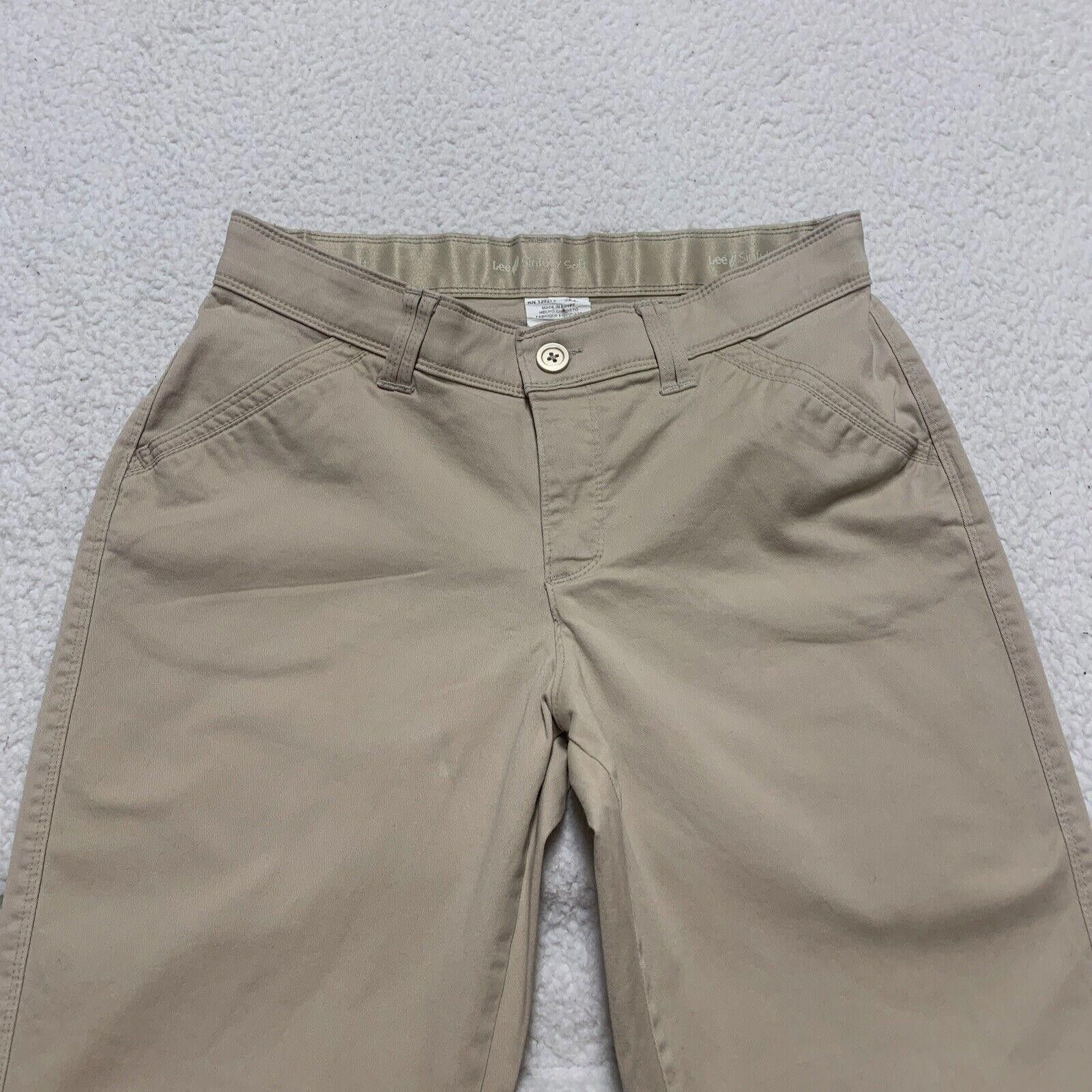 Lee Lee Sinfully Soft Women's Medium Beige Mid Rise Jeans Size 32" / US 10 / IT 46 - 3 Thumbnail