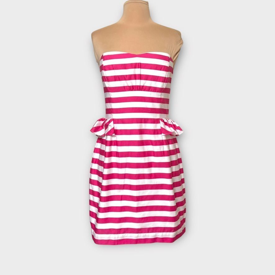 Lilly Pulitzer Lilly Pulitzer Azalea Maybell Dress 4 Swizzle Stripe Pink Wh Size S / US 4 / IT 40 - 2 Thumbnail