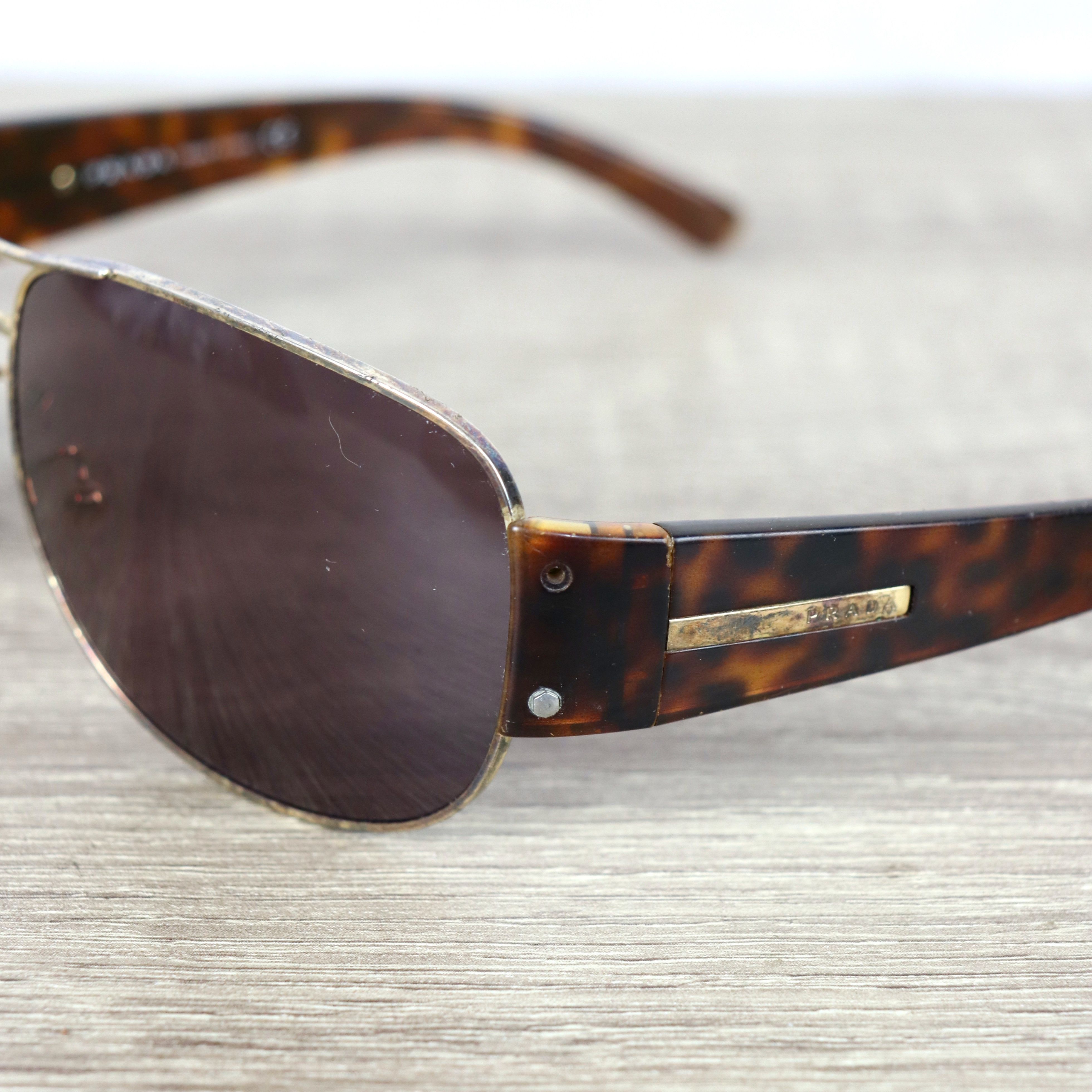 Prada Prada aviator brown sunglasses Size ONE SIZE - 4 Thumbnail