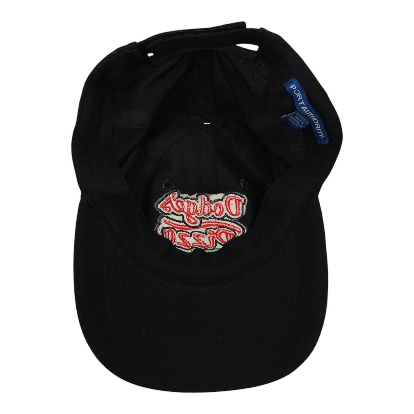 Port Authority Dodges Pizza Embroidered Patch Strapback Cap Trucker Hat Size ONE SIZE - 5 Thumbnail