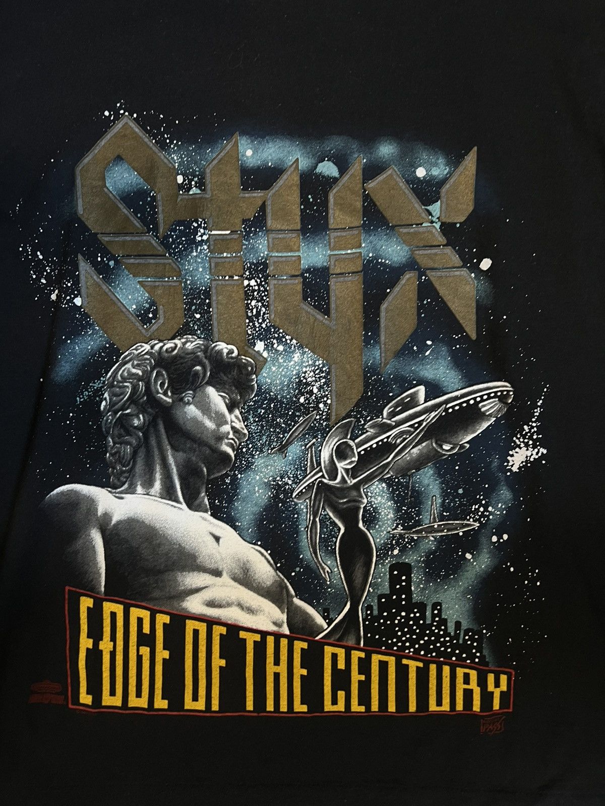 Band Tees × Vintage 90s Styx Edge Of The Century Tour Size US L / EU 52-54 / 3 - 5 Thumbnail