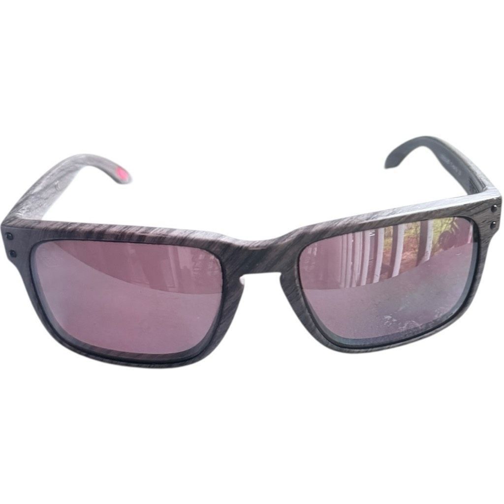 Oakley OAKLEY Holbrook OO9102-B7 Unisex Sunglasses Woodgrain Frame Size ONE SIZE - 7 Thumbnail