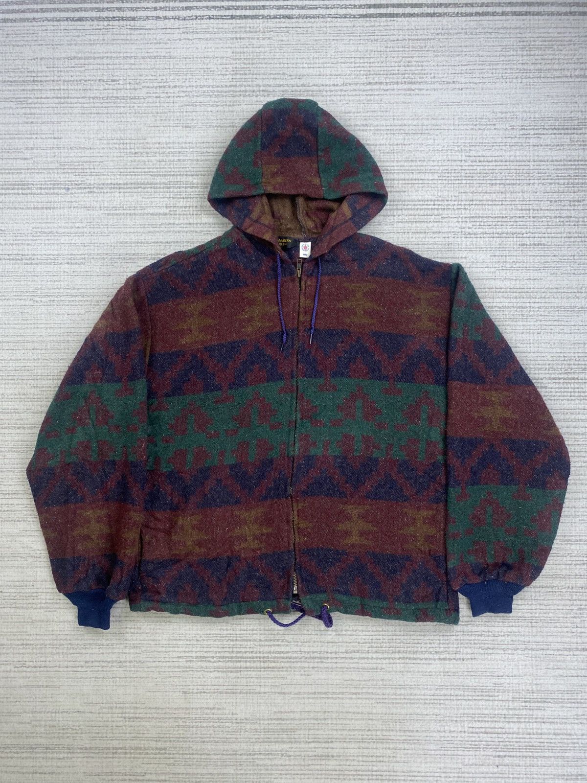 Vintage Vintage 80s Navajo Made In USA Zipper Hoodie Size US M / EU 48-50 / 2 - 1 Thumbnail