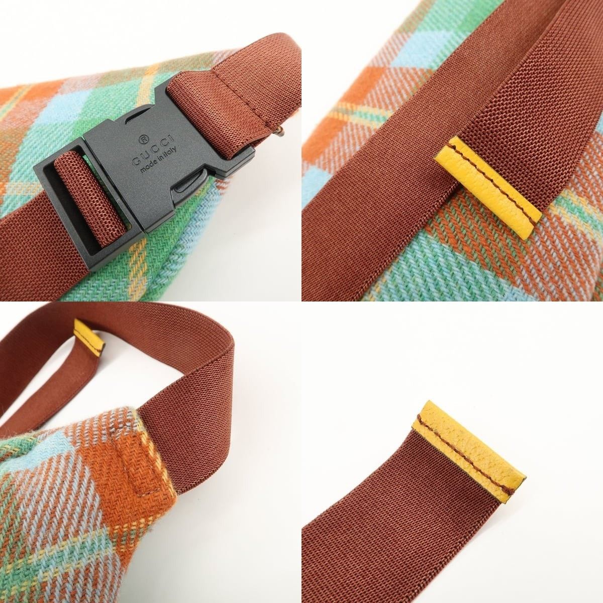 Gucci Gucci Children's Wool Leather Belt Bag Multicolor Size ONE SIZE - 4 Thumbnail