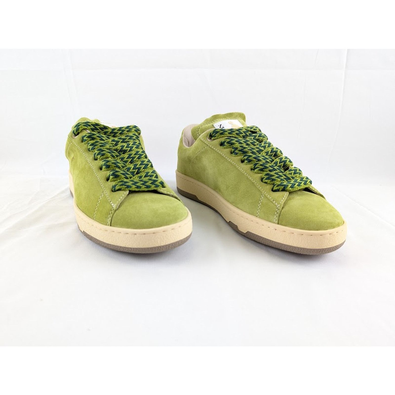 Lanvin o1rshd1 Lite Curb Low Top Sneakers in Asinth Green Size US 8 / EU 41 - 10 Thumbnail