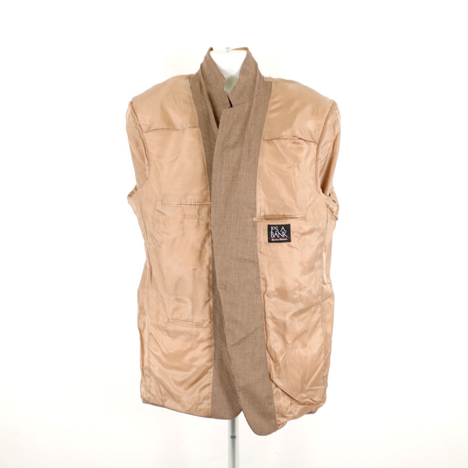 Jos. A. Bank Jos A Bank Signature Thick Wool Black Tan Sport Coat 48L 2 B Size 48L - 10 Thumbnail